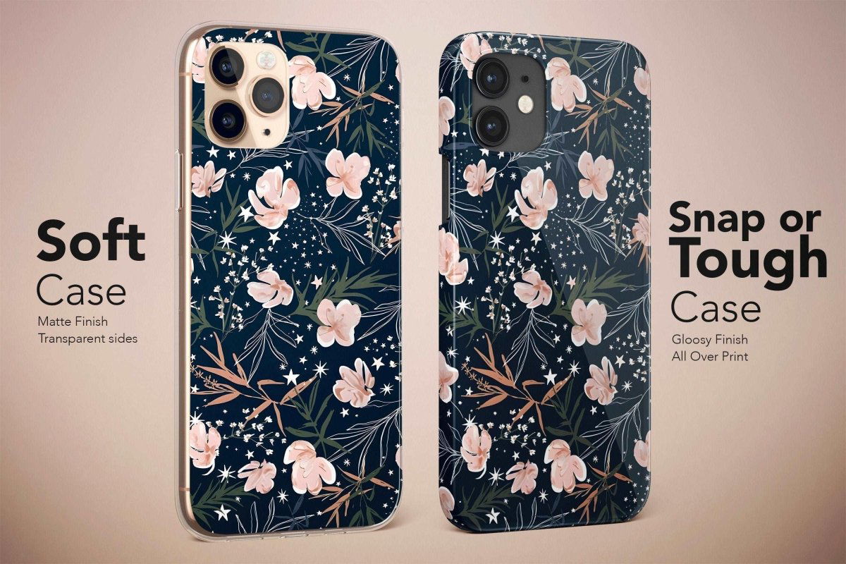 Wild Flowers Phone Case Night Blooms Cover - Image 5