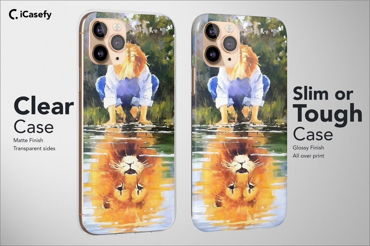 Wildlife Lion Phone Case Aesthetic Animal Cover  8a - Image 5