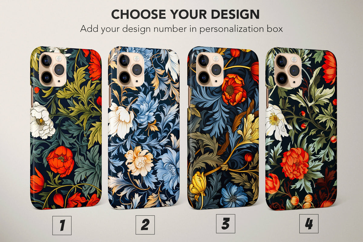 William Morris Phone Case Floral Modern Cover - Image 1