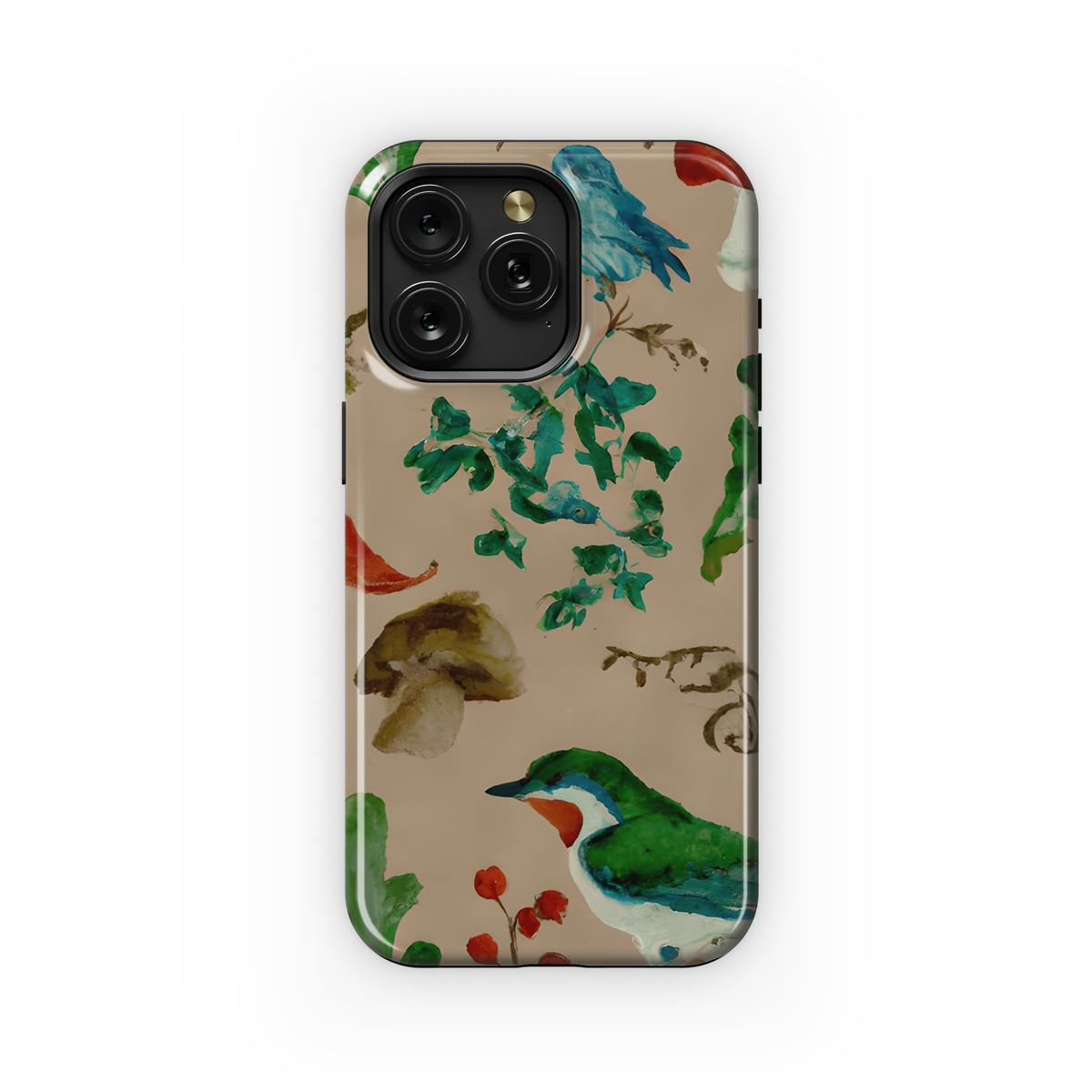 William Morris Woodland Watercolor Phone Case iPhone Samsung Cover Pixel 3278 - Image 1