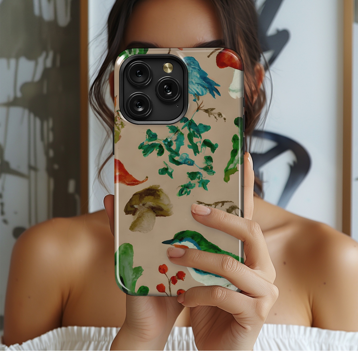 William Morris Woodland Watercolor Phone Case iPhone Samsung Cover Pixel 3278 - Image 2