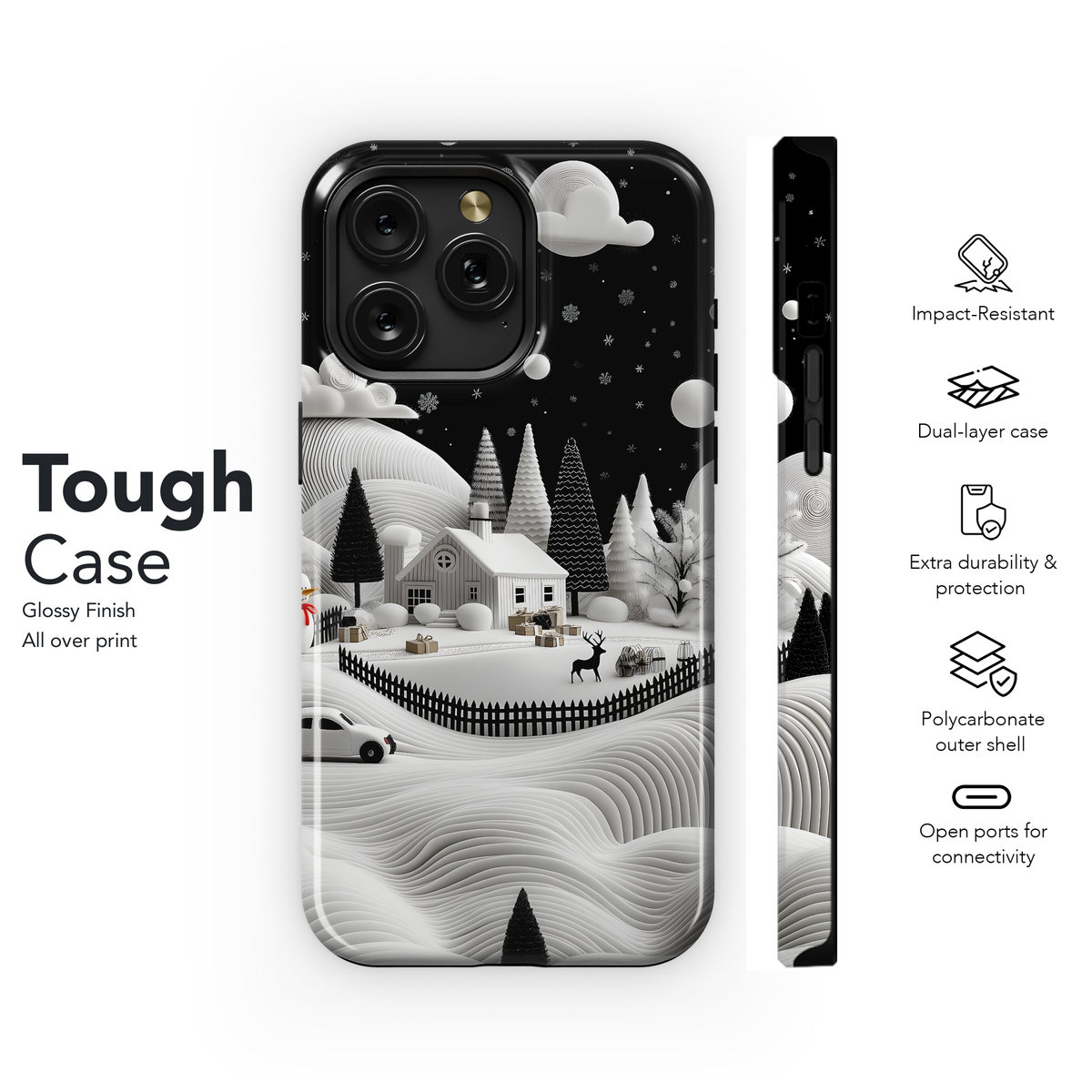 Winter Wonderland Scene
 Phone Case iPhone Samsung Cover Pixel 4276 - Image 6