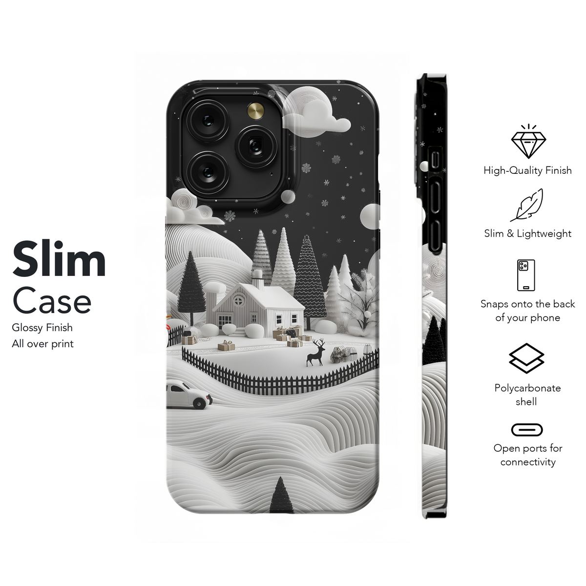 Winter Wonderland Scene
 Phone Case iPhone Samsung Cover Pixel 4276 - Image 7