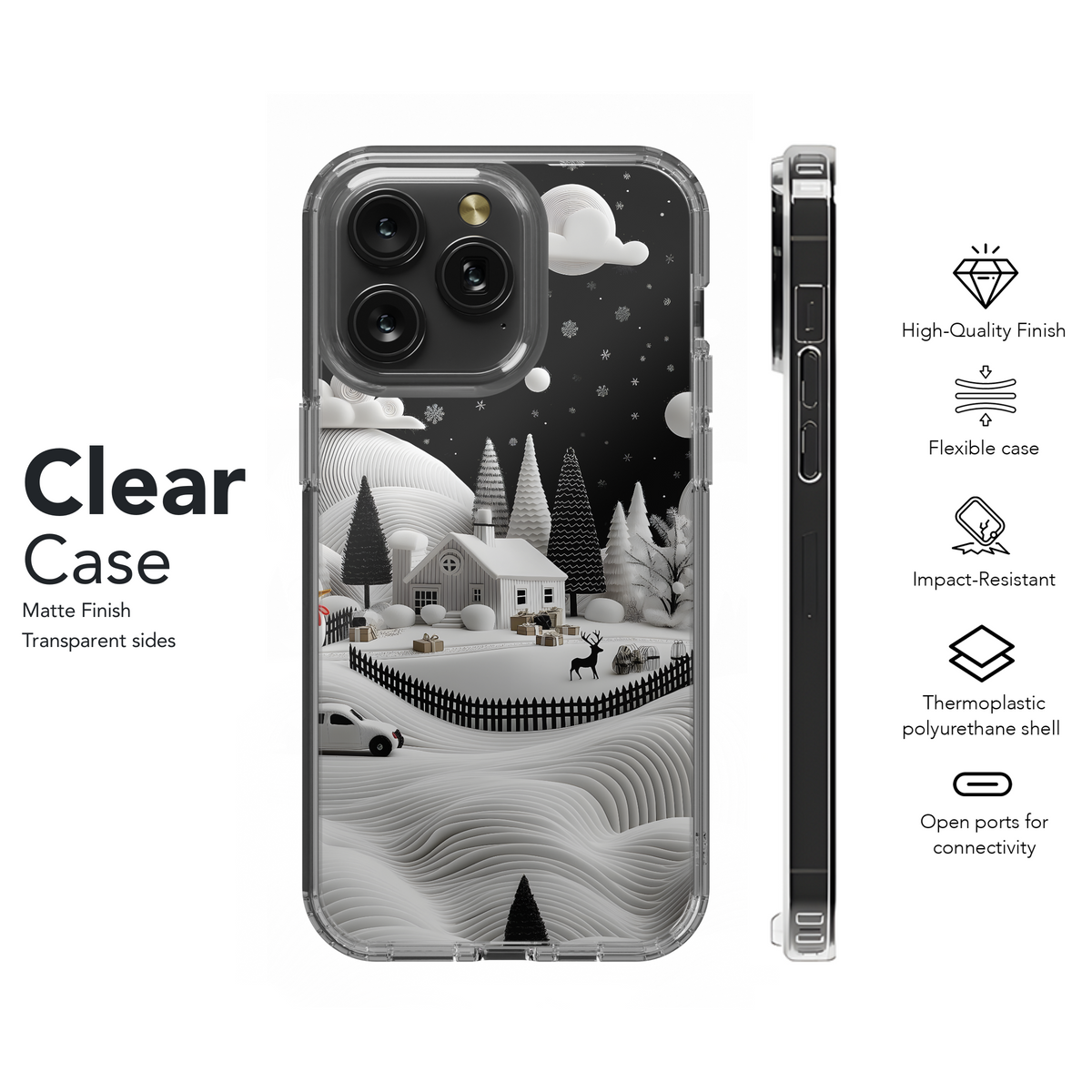 Winter Wonderland Scene
 Phone Case iPhone Samsung Cover Pixel 4276 - Image 8