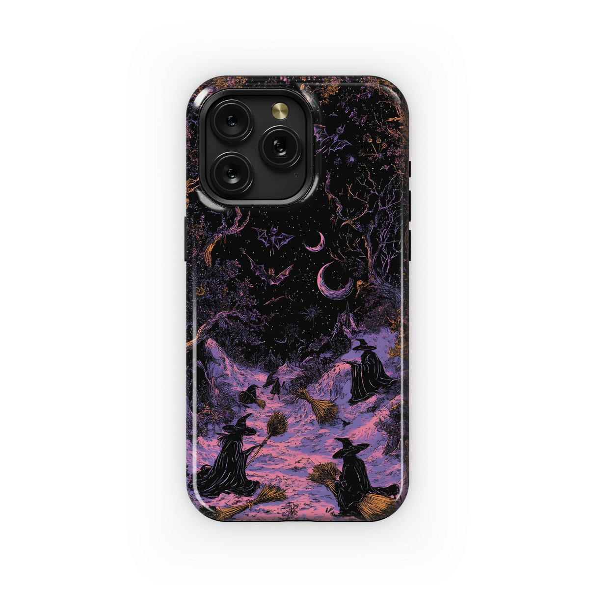 Witches' Night Flight Phone Case iPhone Samsung Cover Pixel 4094 - Image 1