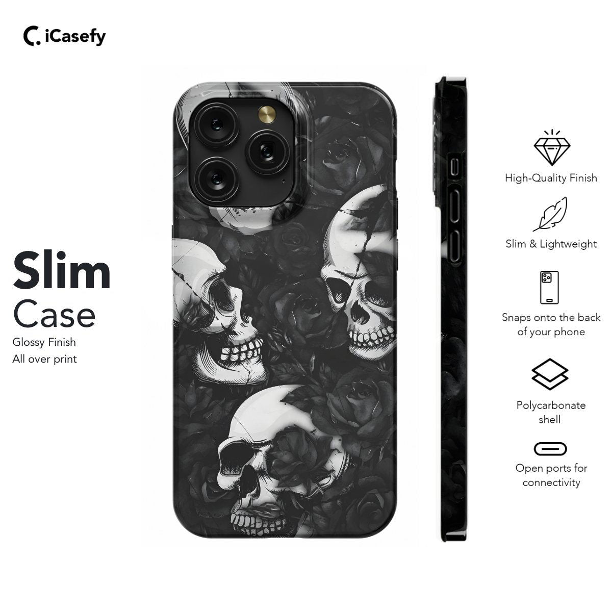 Witchy Dark Skull Phone Case iPhone Samsung Pixel & More - Image 6