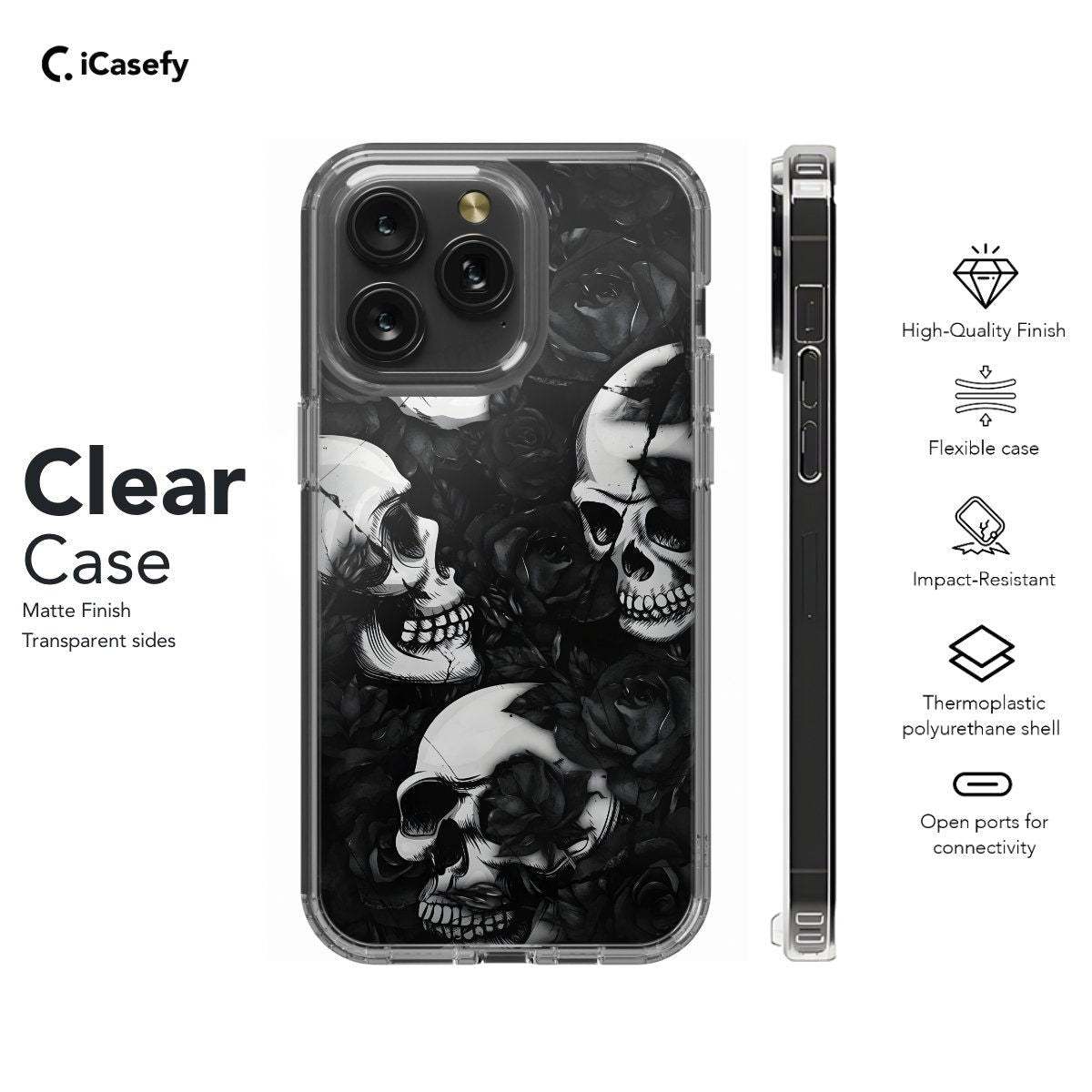 Witchy Dark Skull Phone Case iPhone Samsung Pixel & More - Image 7