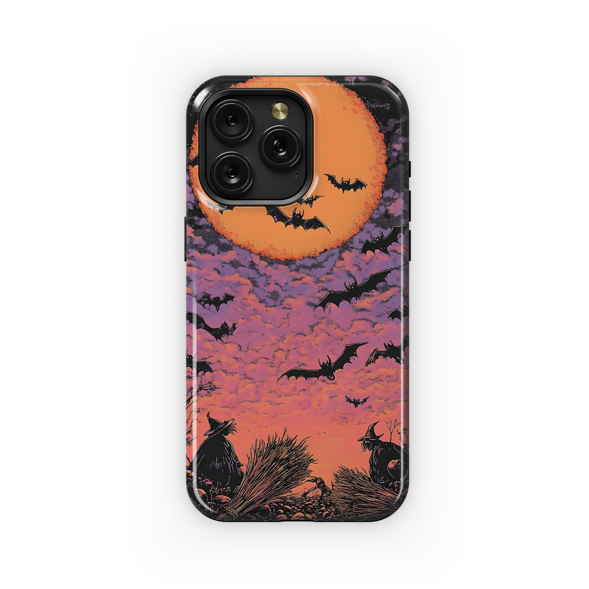 Witchy Moon Bats
 Phone Case iPhone Samsung Cover Pixel 4095 - Image 1