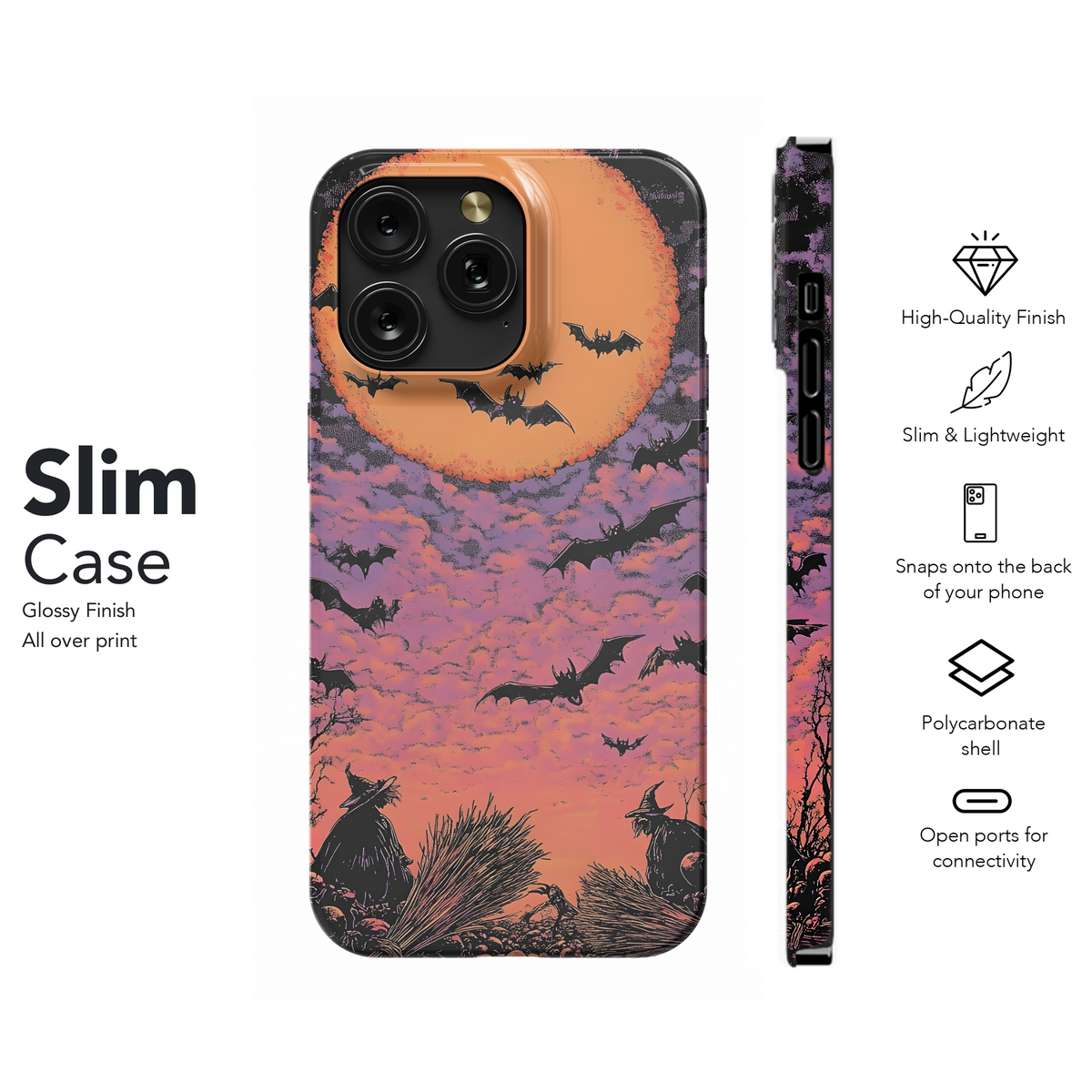 Witchy Moon Bats
 Phone Case iPhone Samsung Cover Pixel 4095 - Image 7