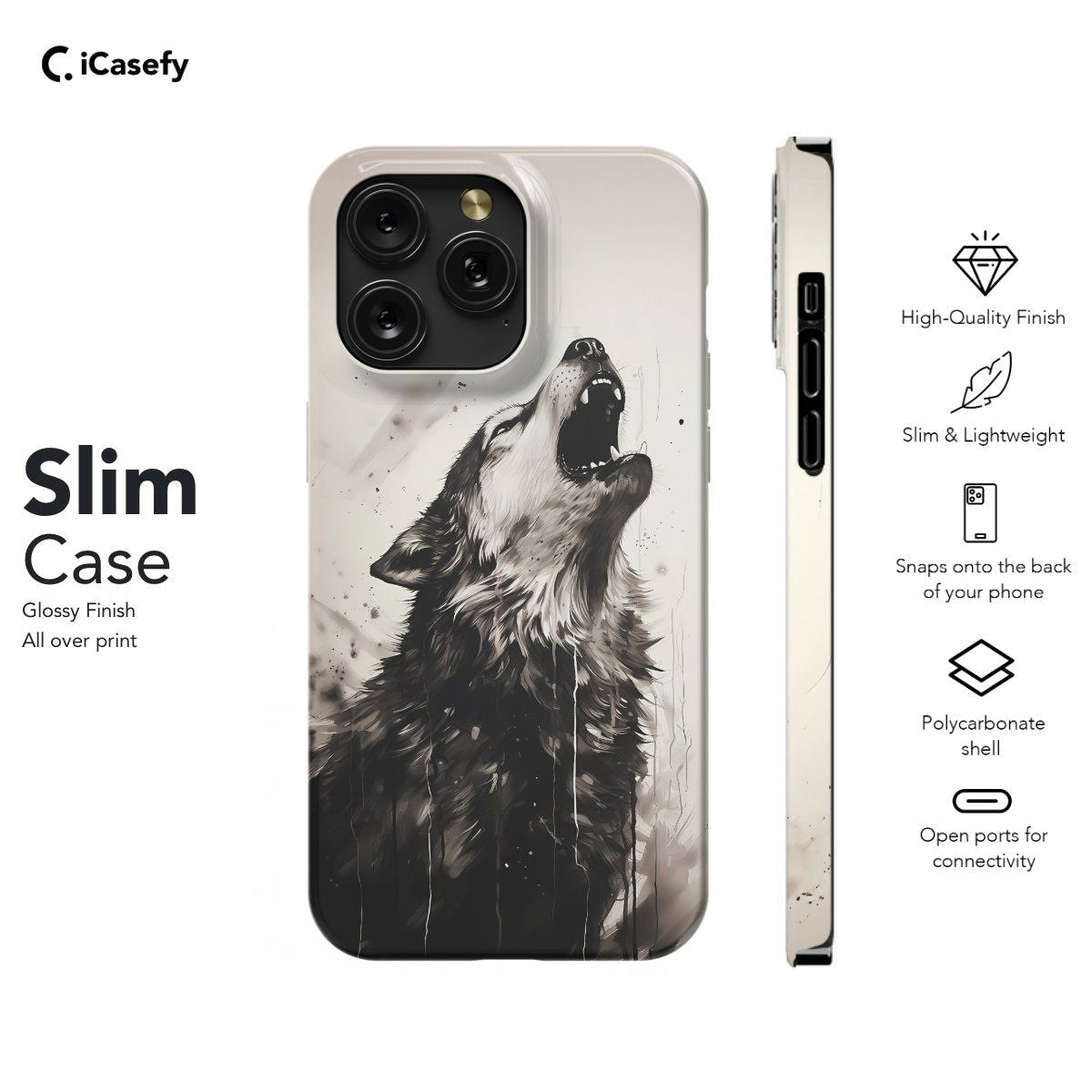 Wolf Animal Phone Case iPhone Samsung Pixel & More - Image 6