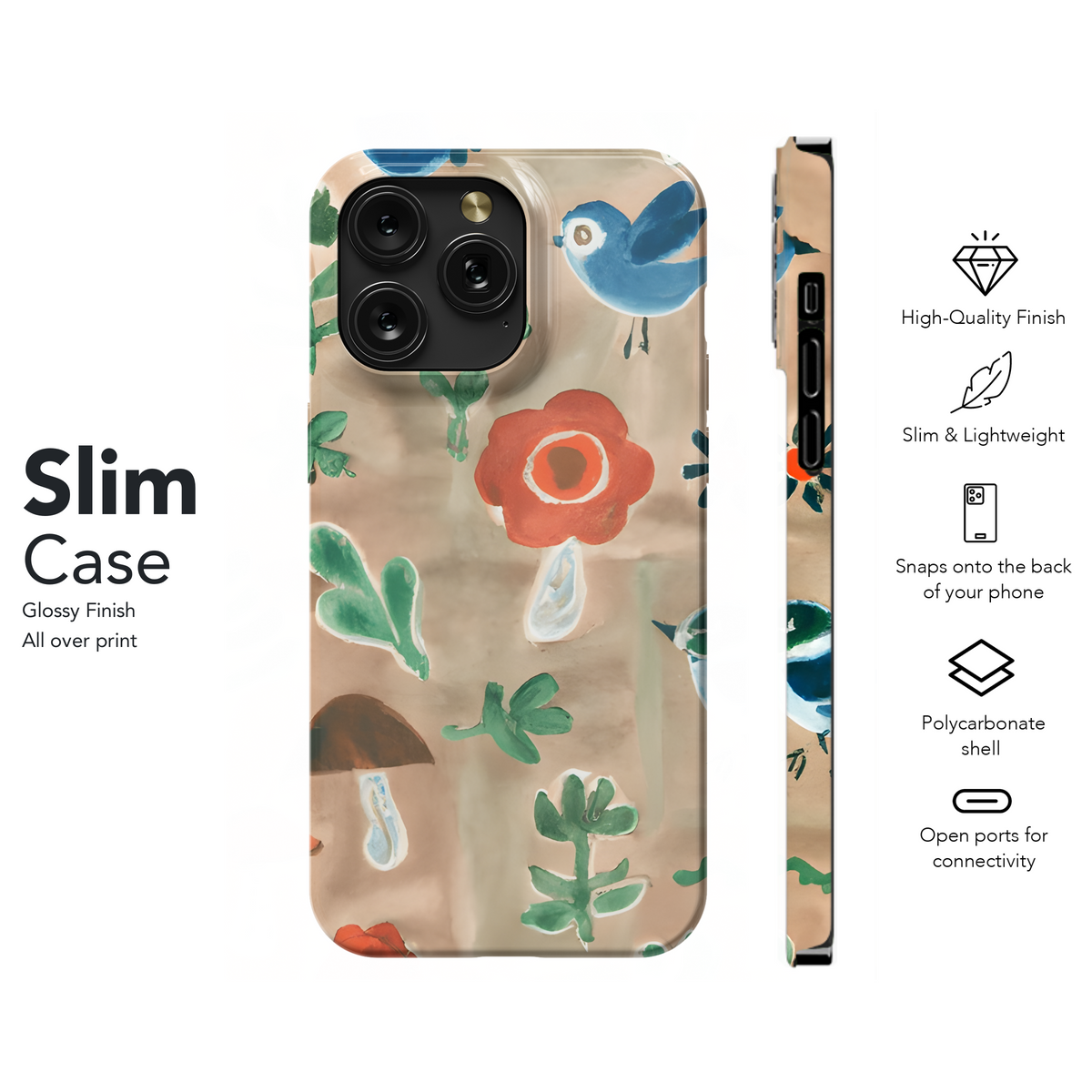 Woodland Watercolor Phone Case iPhone Samsung Cover Pixel 2930 - Image 7