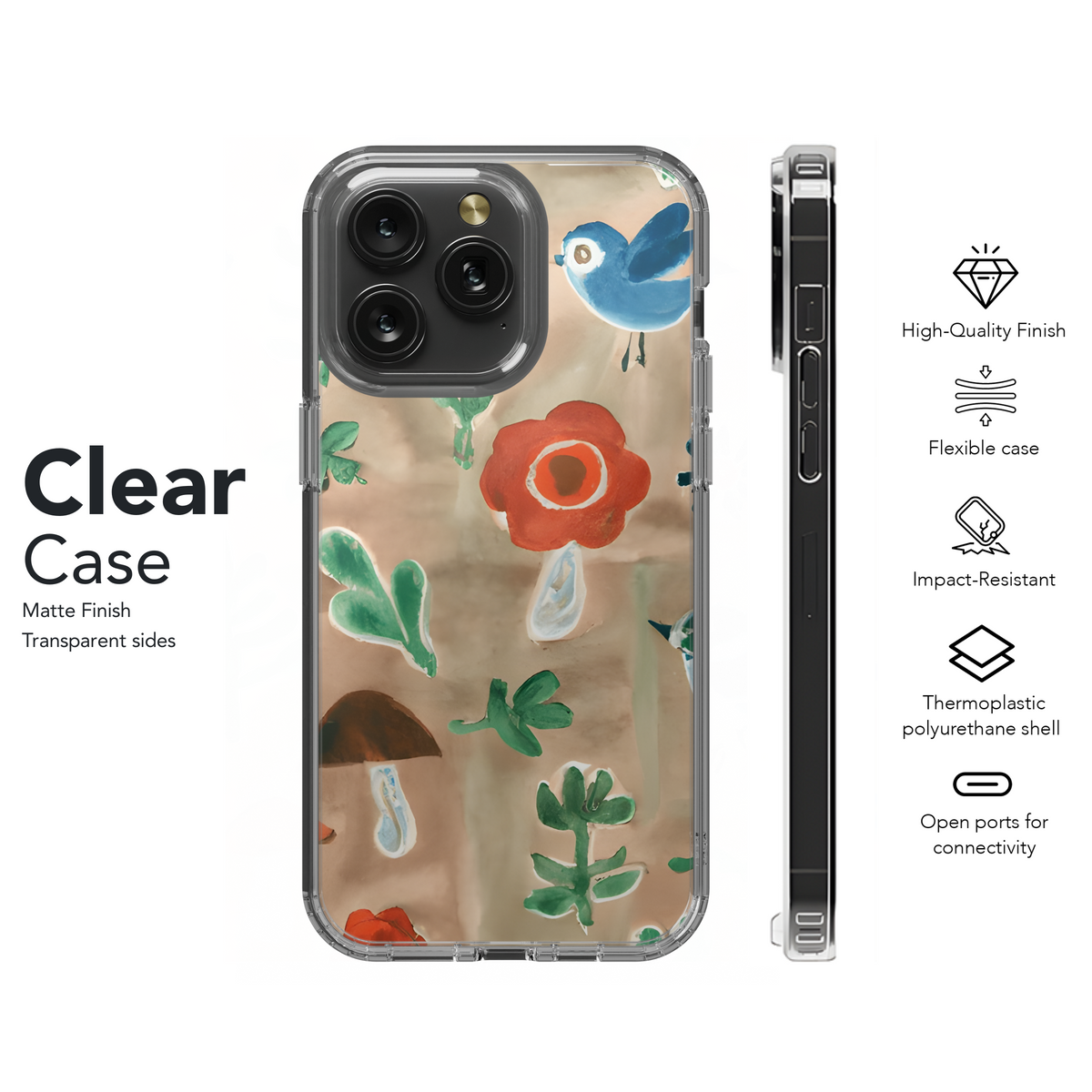 Woodland Watercolor Phone Case iPhone Samsung Cover Pixel 2930 - Image 8