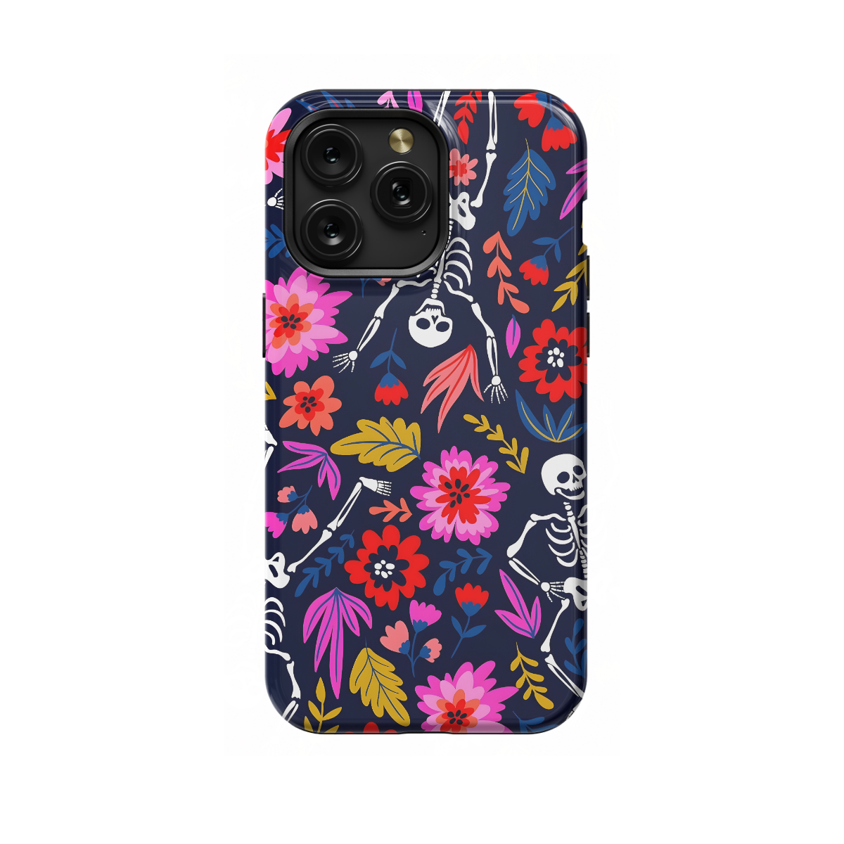 Y2K Fall Dancing Skeletons Phone Case iPhone Samsung Cover Pixel 1361 - Image 1