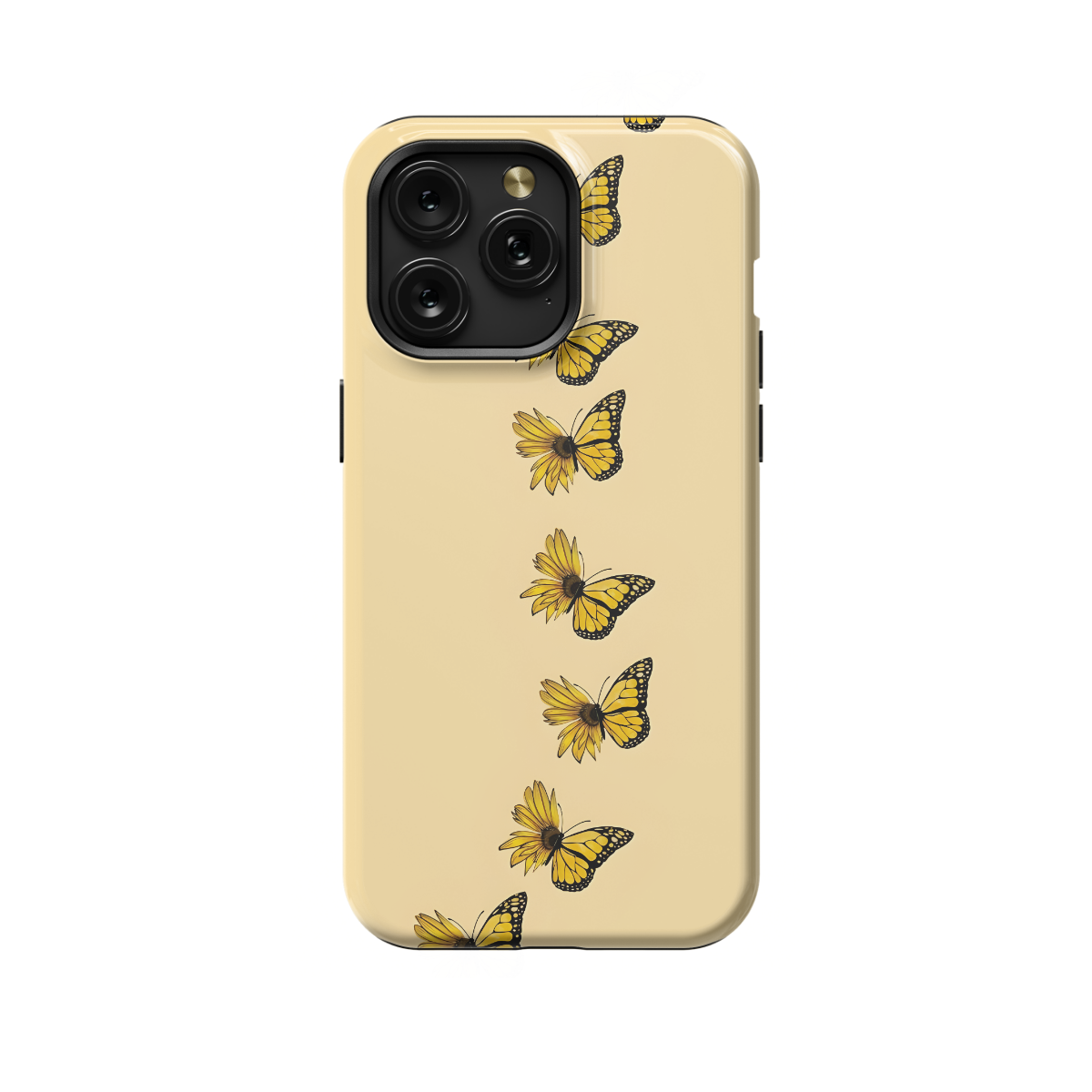 Yellow Butterfly Sunflower Phone Case iPhone Samsung Pixel & More 545 - Image 1