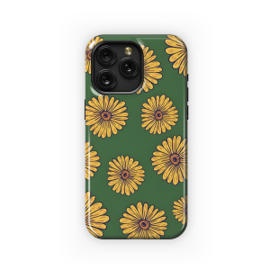 Yellow Sunflower Green Phone Case iPhone Samsung Cover Pixel 3186 - Image 1