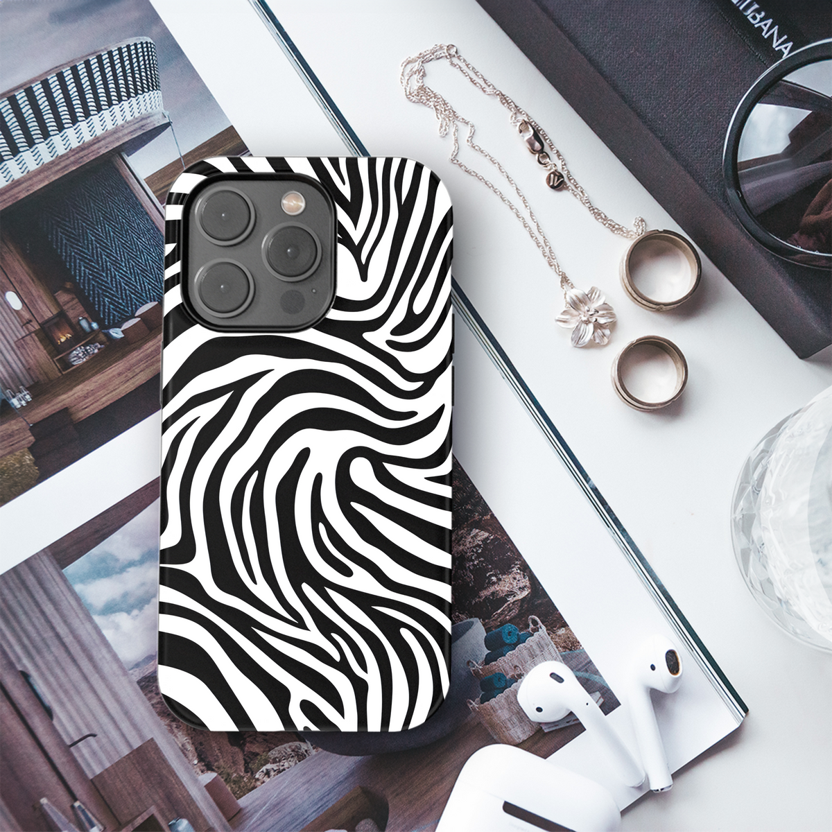 Zebra Print Phone Case iPhone Samsung Cover Pixel 2546 - Image 3