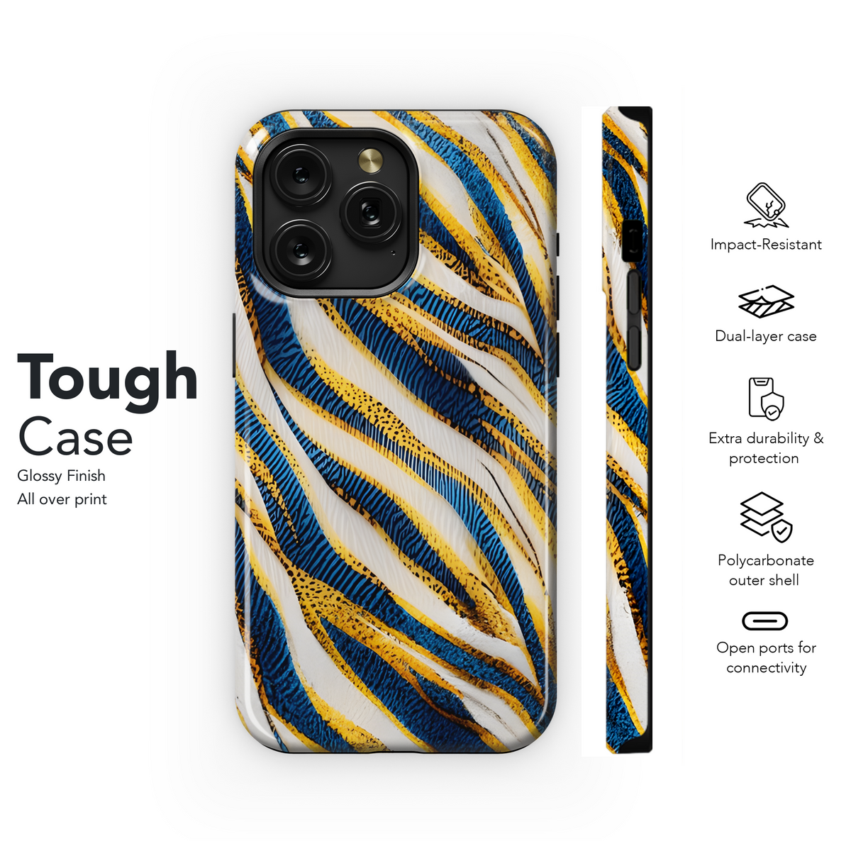 Zebra Stripe Abstract Modern Phone Case iPhone Samsung Cover Pixel 3471 - Image 6