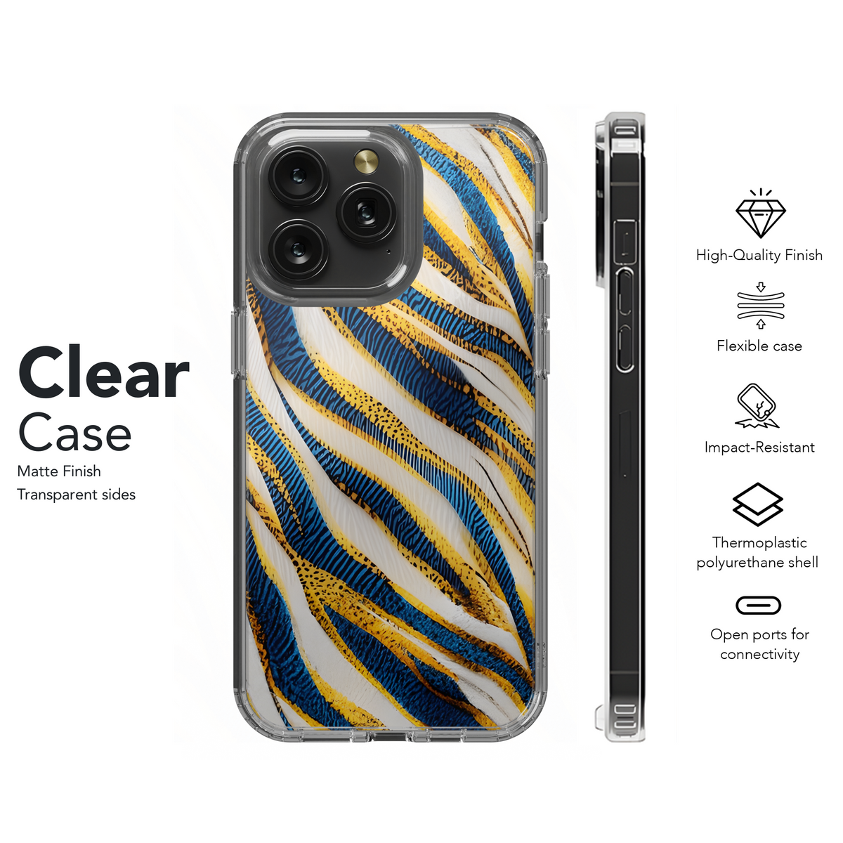 Zebra Stripe Abstract Modern Phone Case iPhone Samsung Cover Pixel 3471 - Image 8