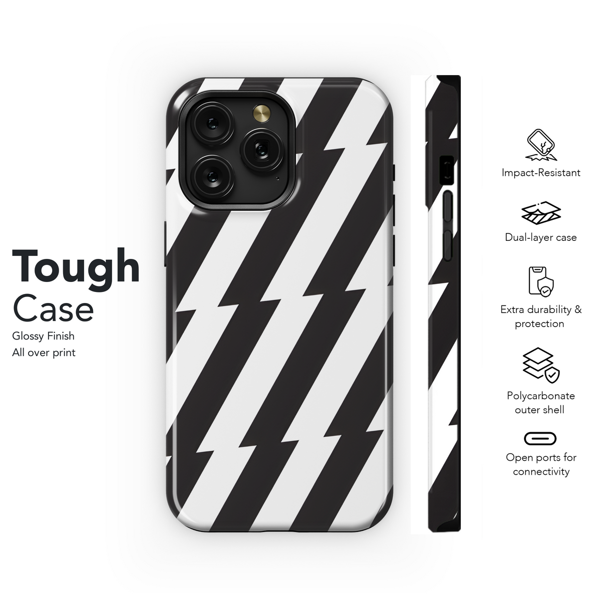 Zigzag Lines Phone Case iPhone Samsung Cover Pixel 3660 - Image 6