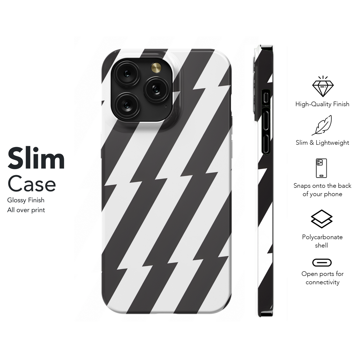 Zigzag Lines Phone Case iPhone Samsung Cover Pixel 3660 - Image 7