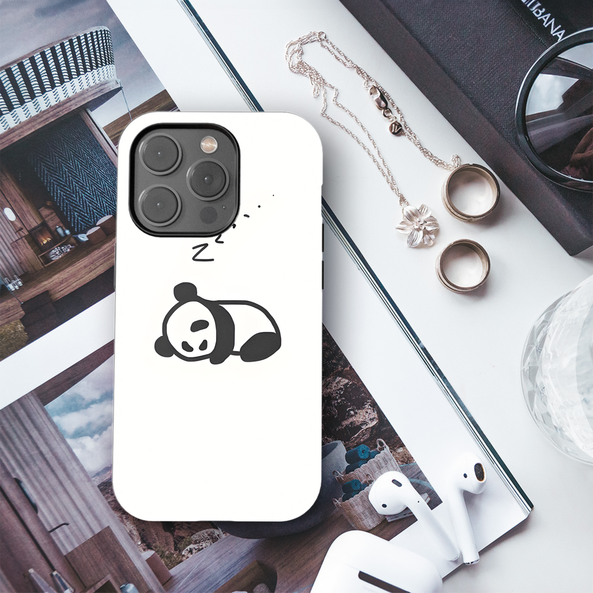 Zzz Baby Panda Sleeping Phone Case iPhone Samsung Cover Pixel 2083 - Image 3