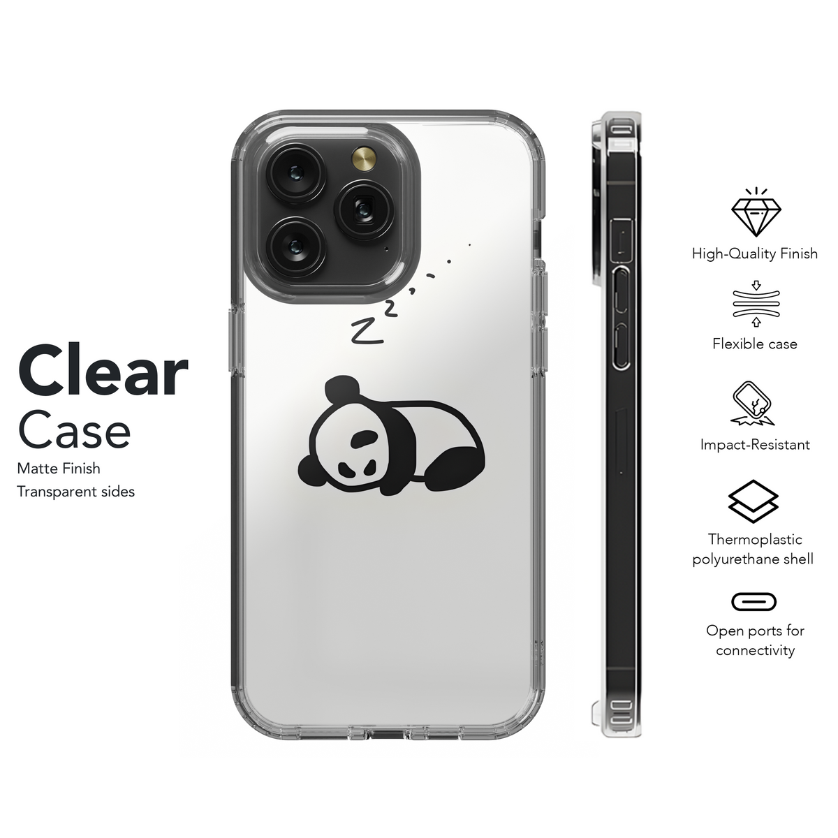 Zzz Baby Panda Sleeping Phone Case iPhone Samsung Cover Pixel 2083 - Image 8