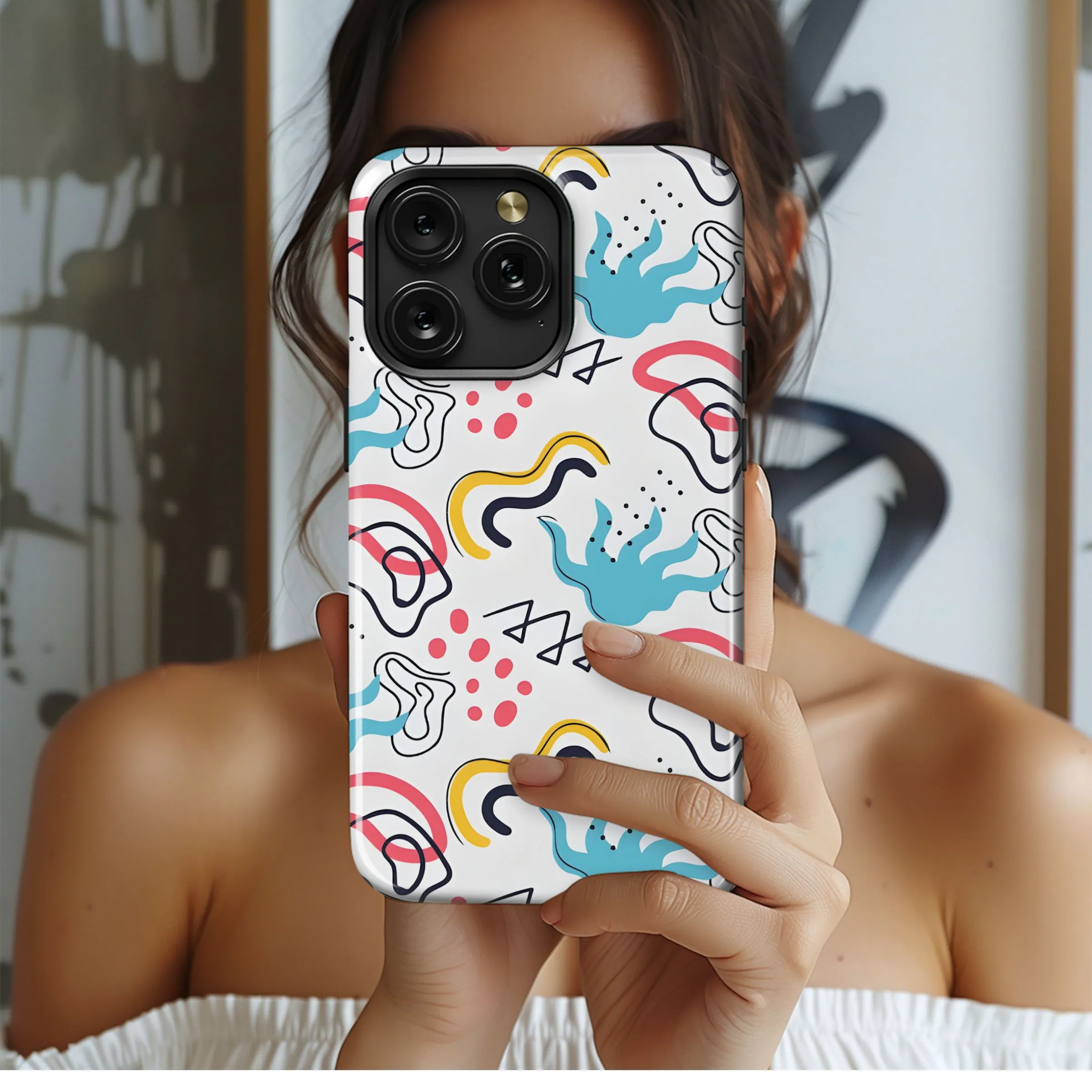 Abstract Doodle Delight
 Phone Case iPhone Samsung Cover Pixel 5131