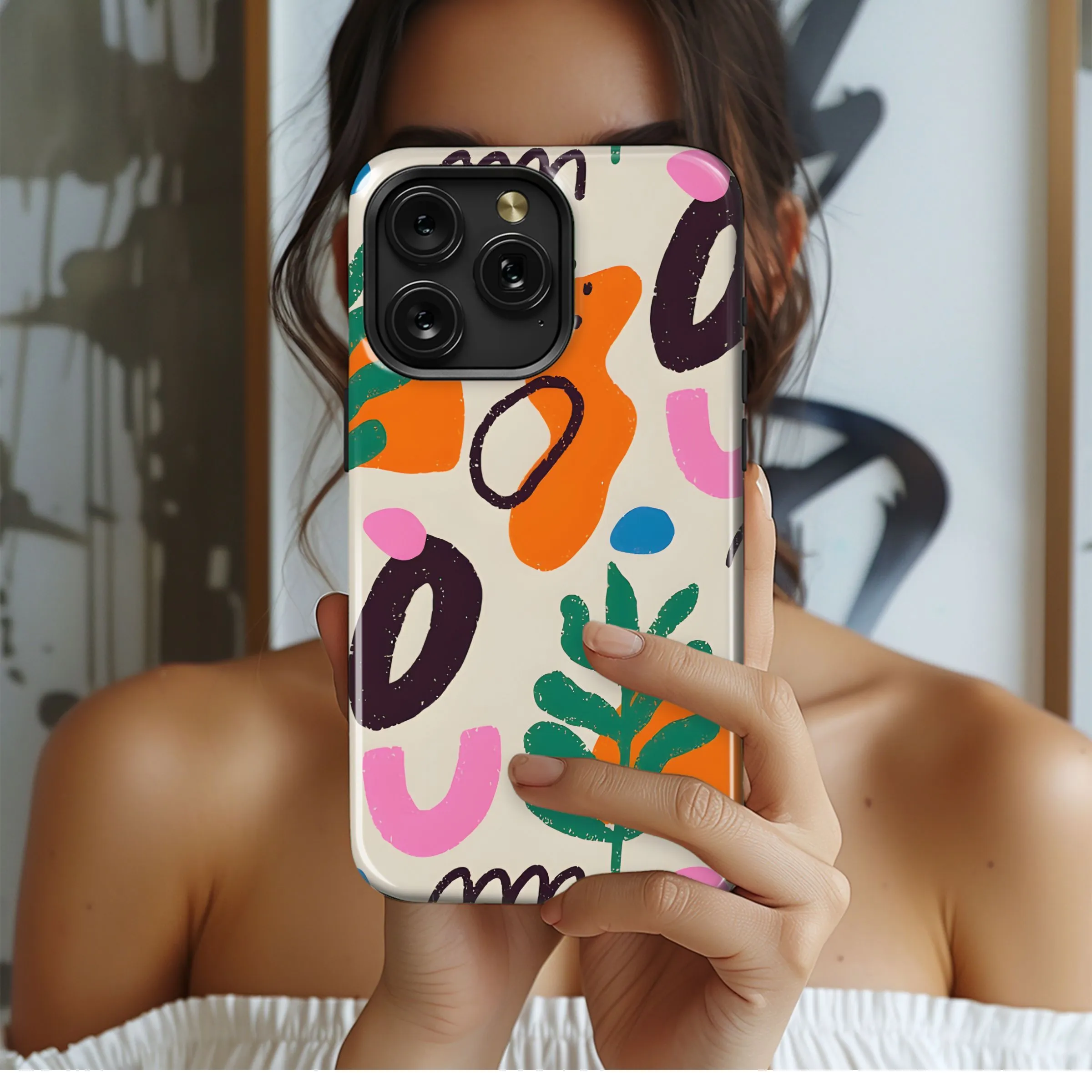 Abstract Vibrant Garden Phone Case iPhone Samsung Cover Pixel 5123