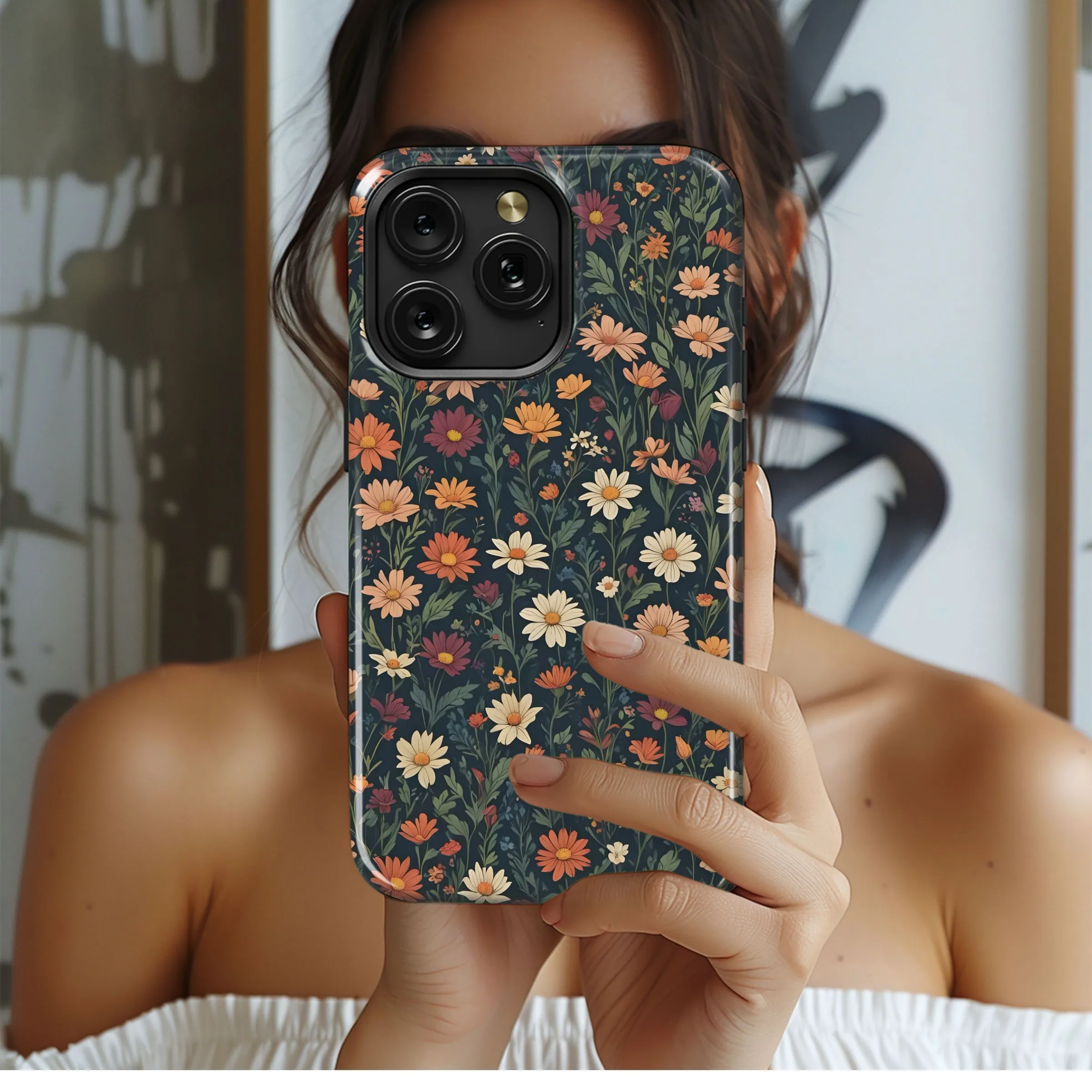 Autumn Daisy Garden Phone Case iPhone Samsung Cover Pixel 4878