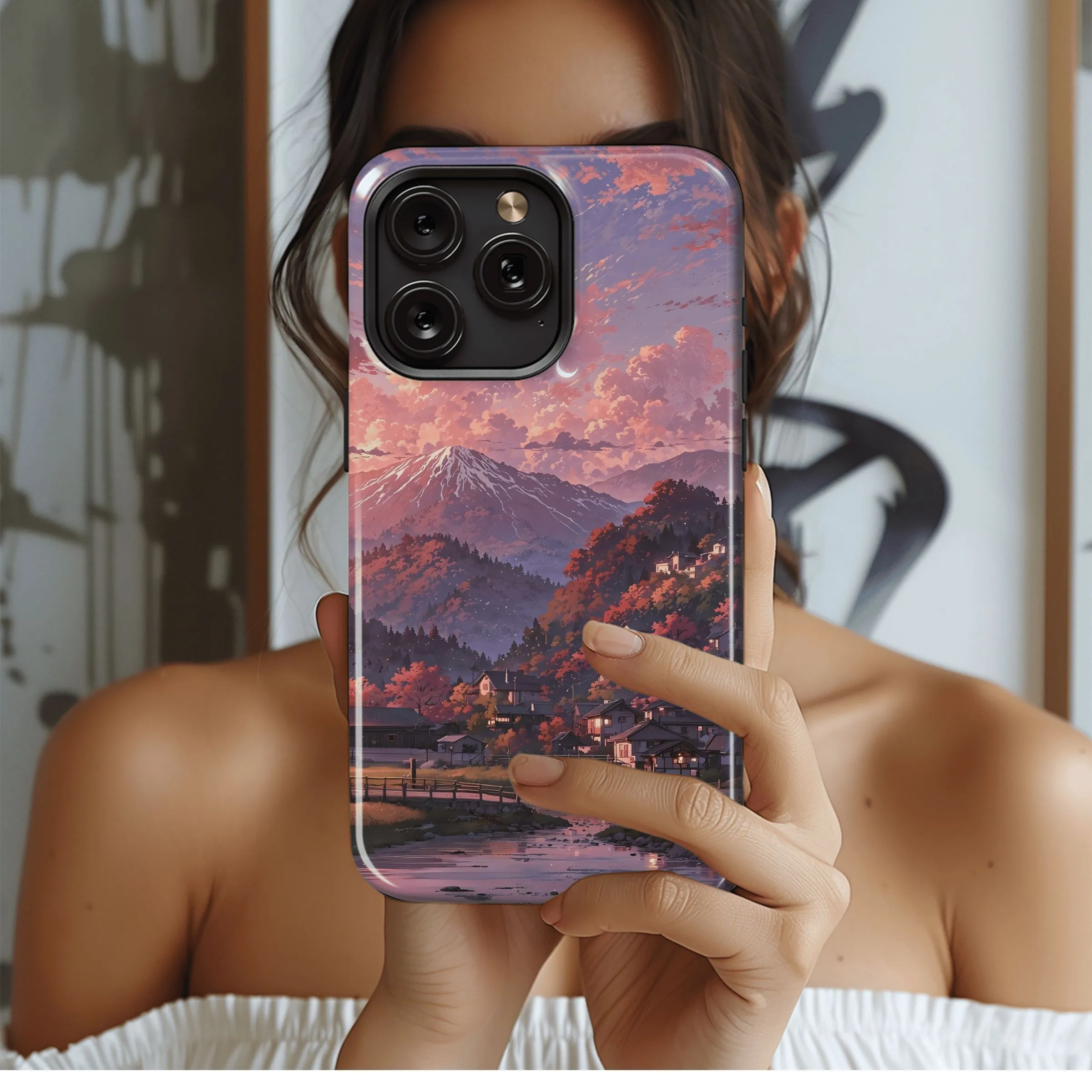 Autumn Mountain Village
 Phone Case iPhone Samsung Cover Pixel 4514