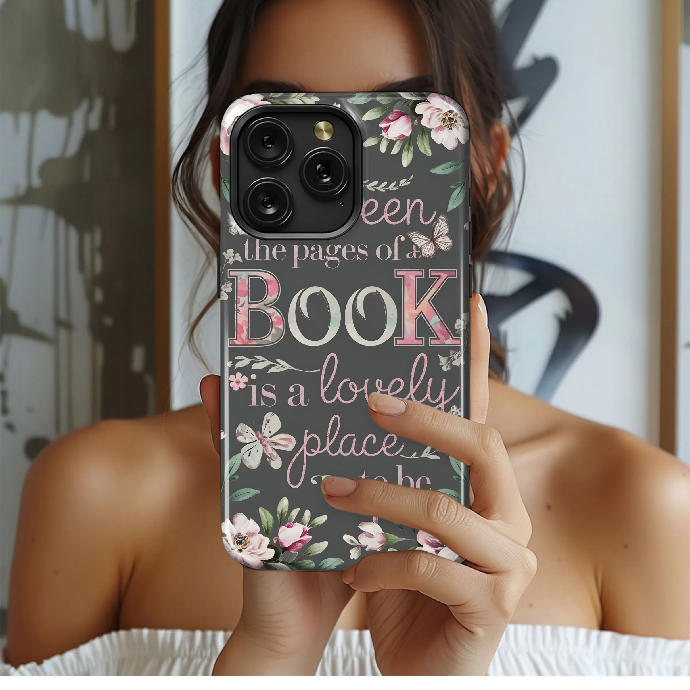 Between Pages Lovely Place To Be Phone Case iPhone Samsung Cover Pixel 5379