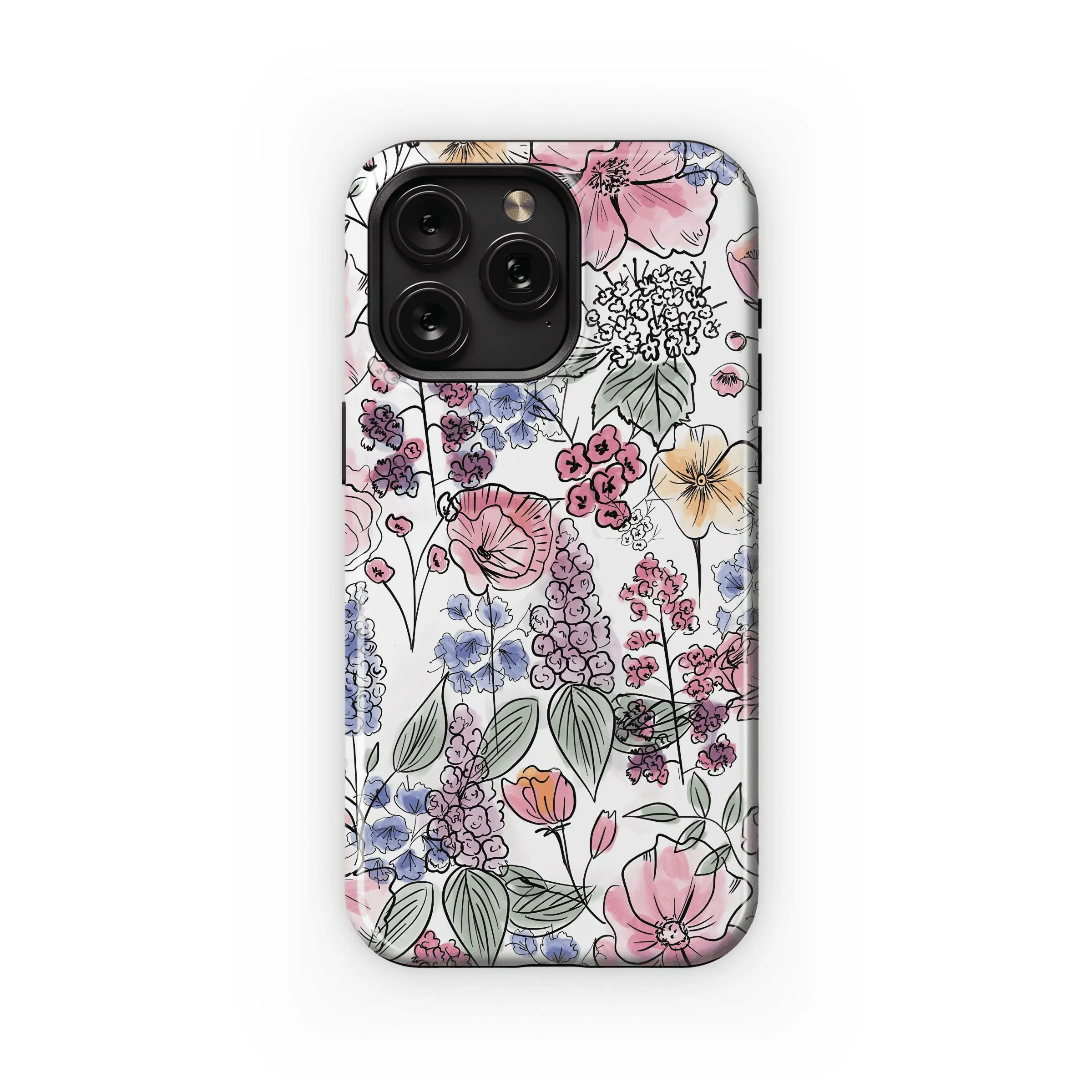Blooming Watercolor Garden
 Phone Case iPhone Samsung Cover Pixel 4486