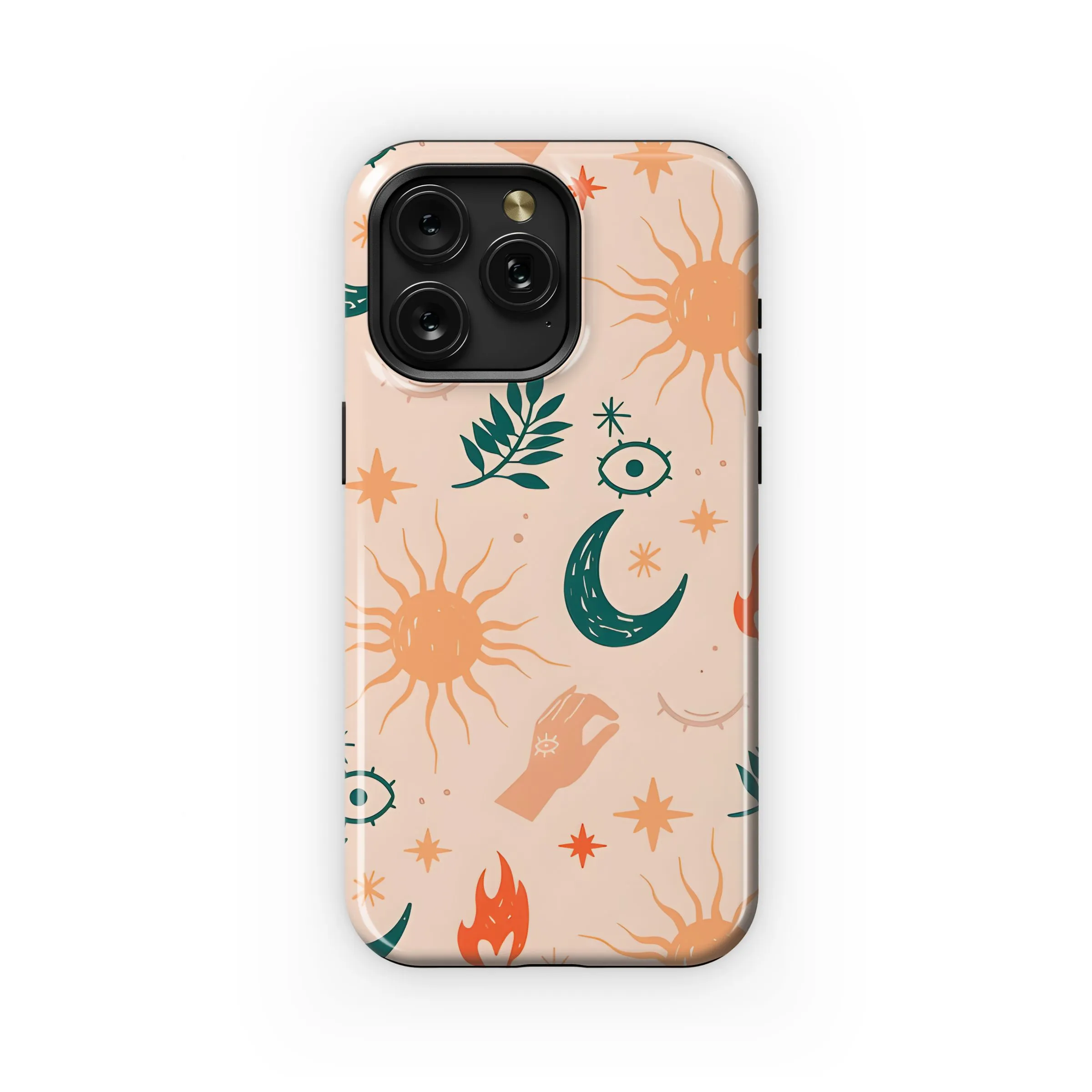 Bohemian Mystic Sun Moon Pattern Phone Case iPhone Samsung Cover Pixel 5346