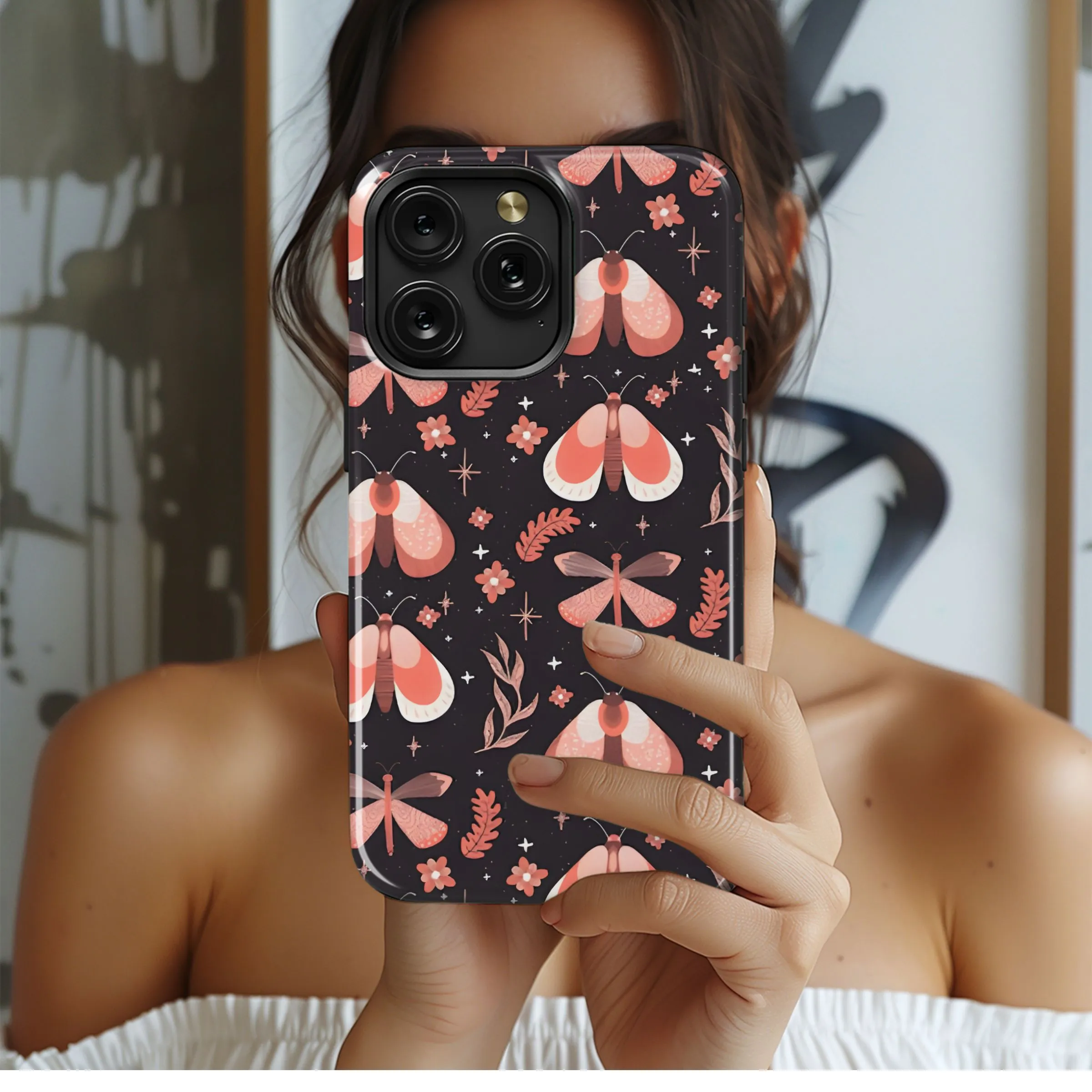Boho Moth Magic
 Phone Case iPhone Samsung Cover Pixel 5205