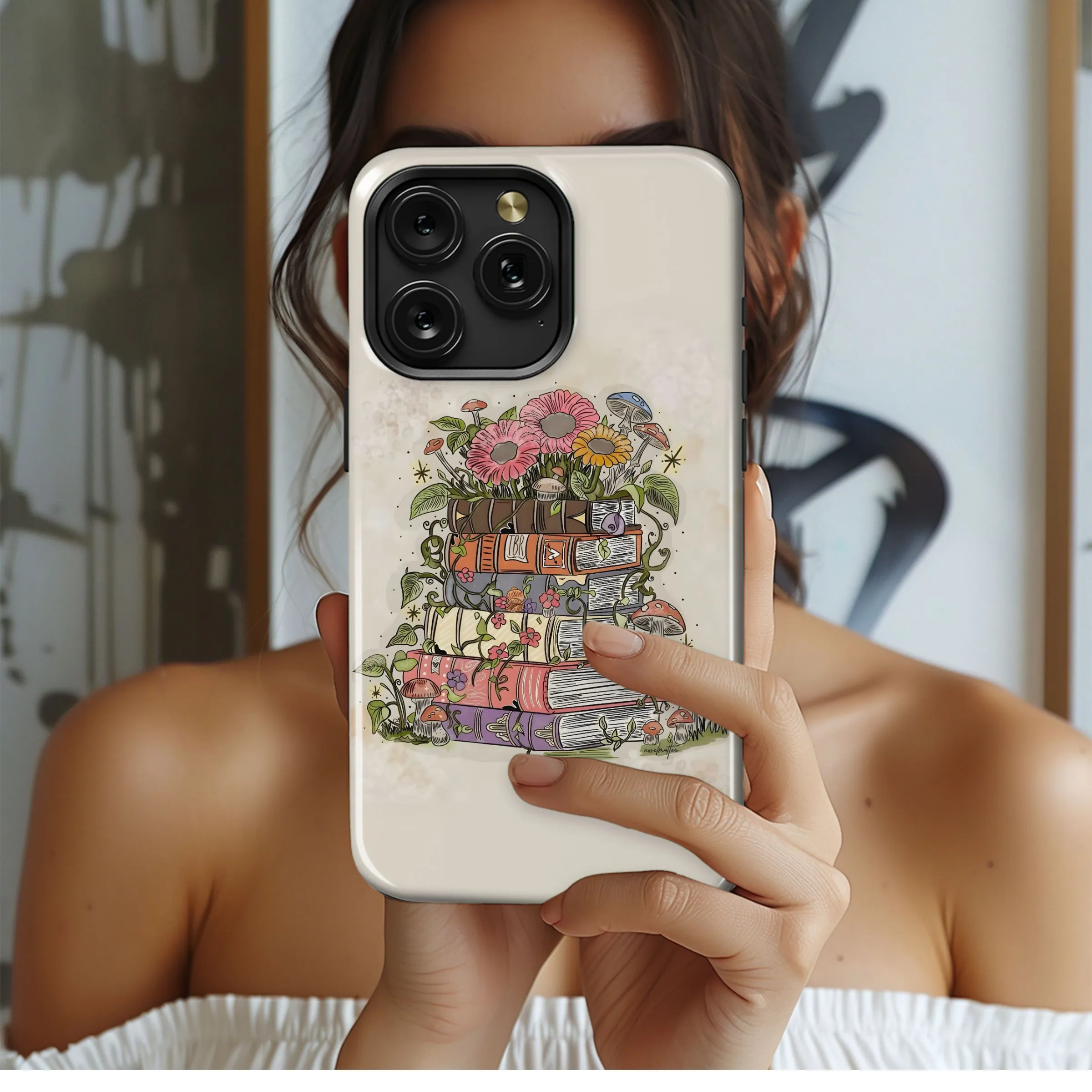 Bookish Bloom
 Phone Case iPhone Samsung Cover Pixel 5465