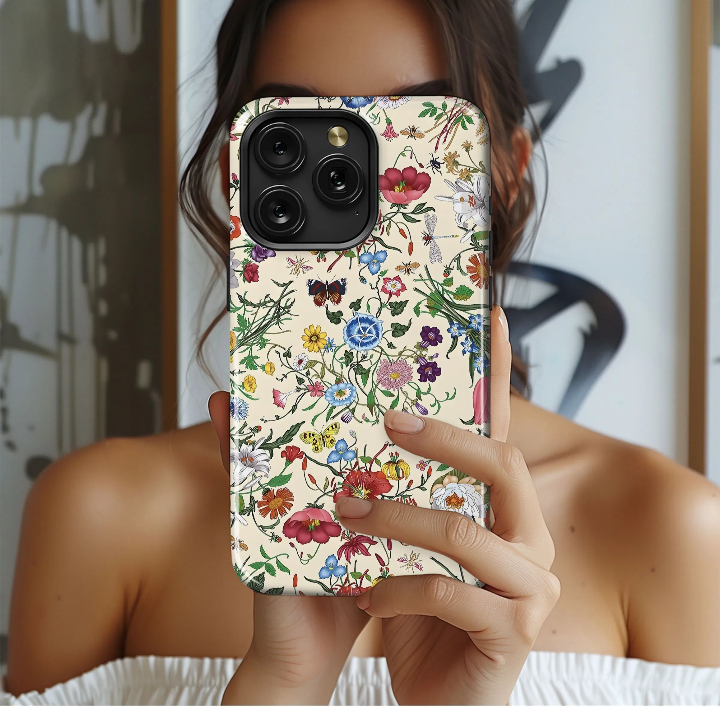 Botanical Bloom Pattern
 Phone Case iPhone Samsung Cover Pixel 4918