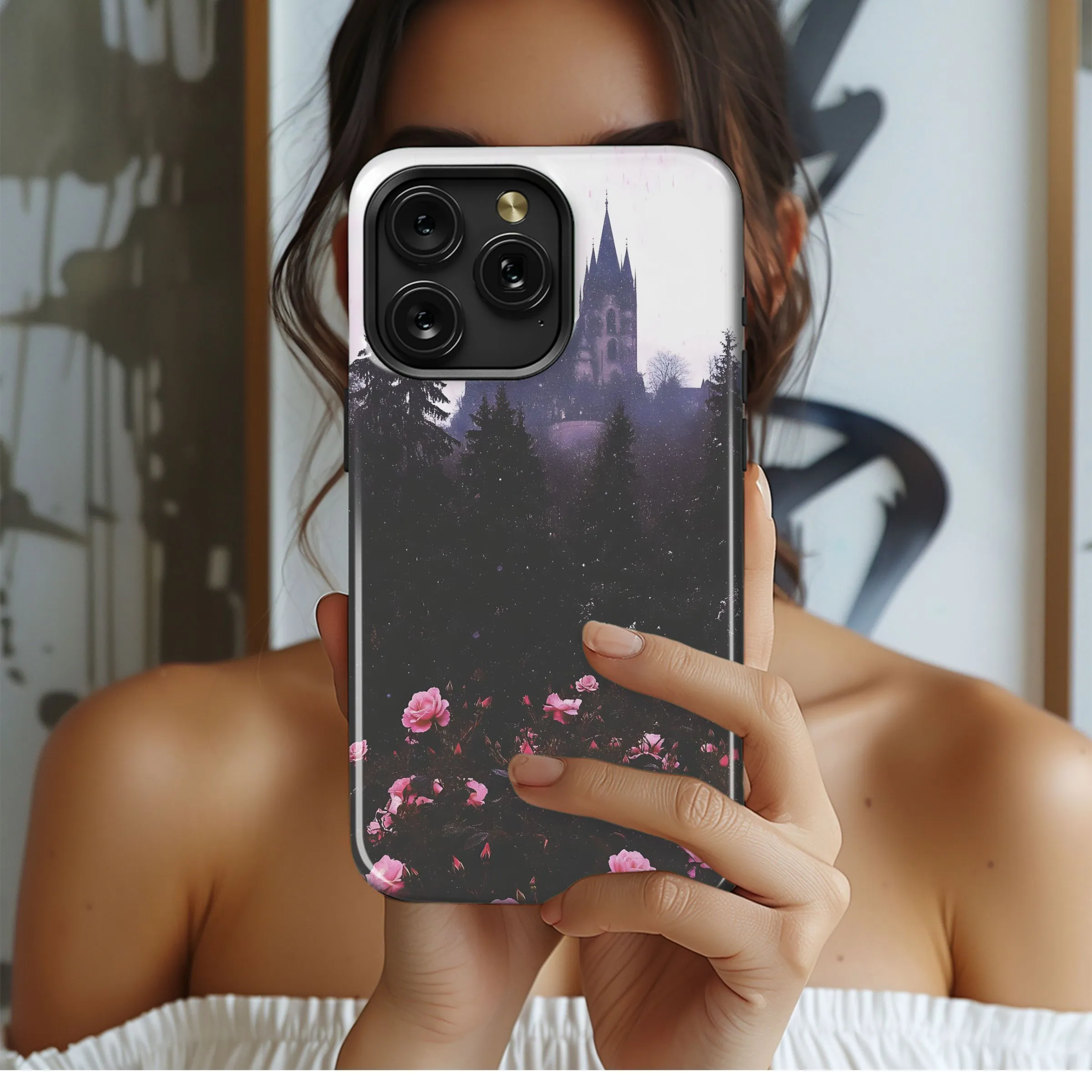Castle Rose Garden
 Phone Case iPhone Samsung Cover Pixel 5470