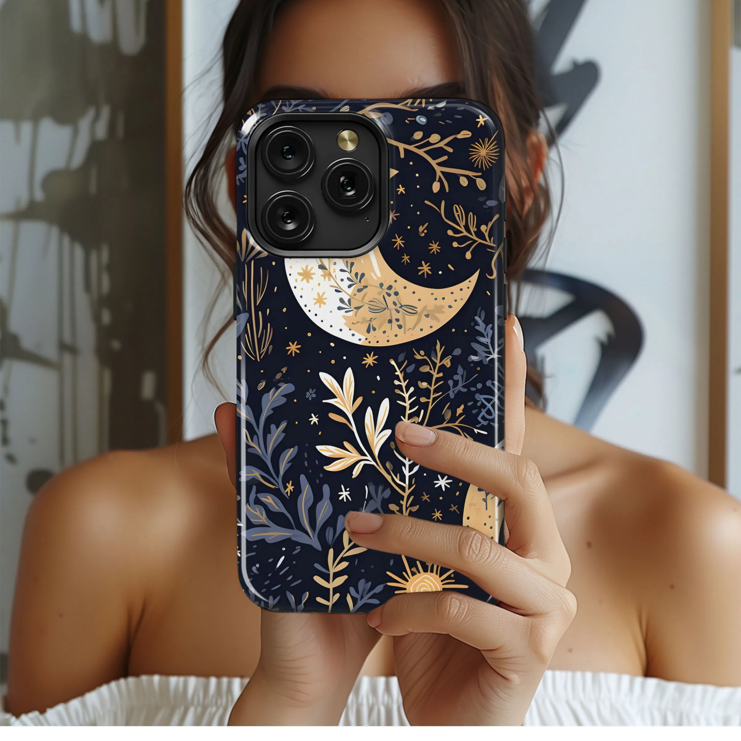 Celestial Floral Pattern
 Phone Case iPhone Samsung Cover Pixel 5109