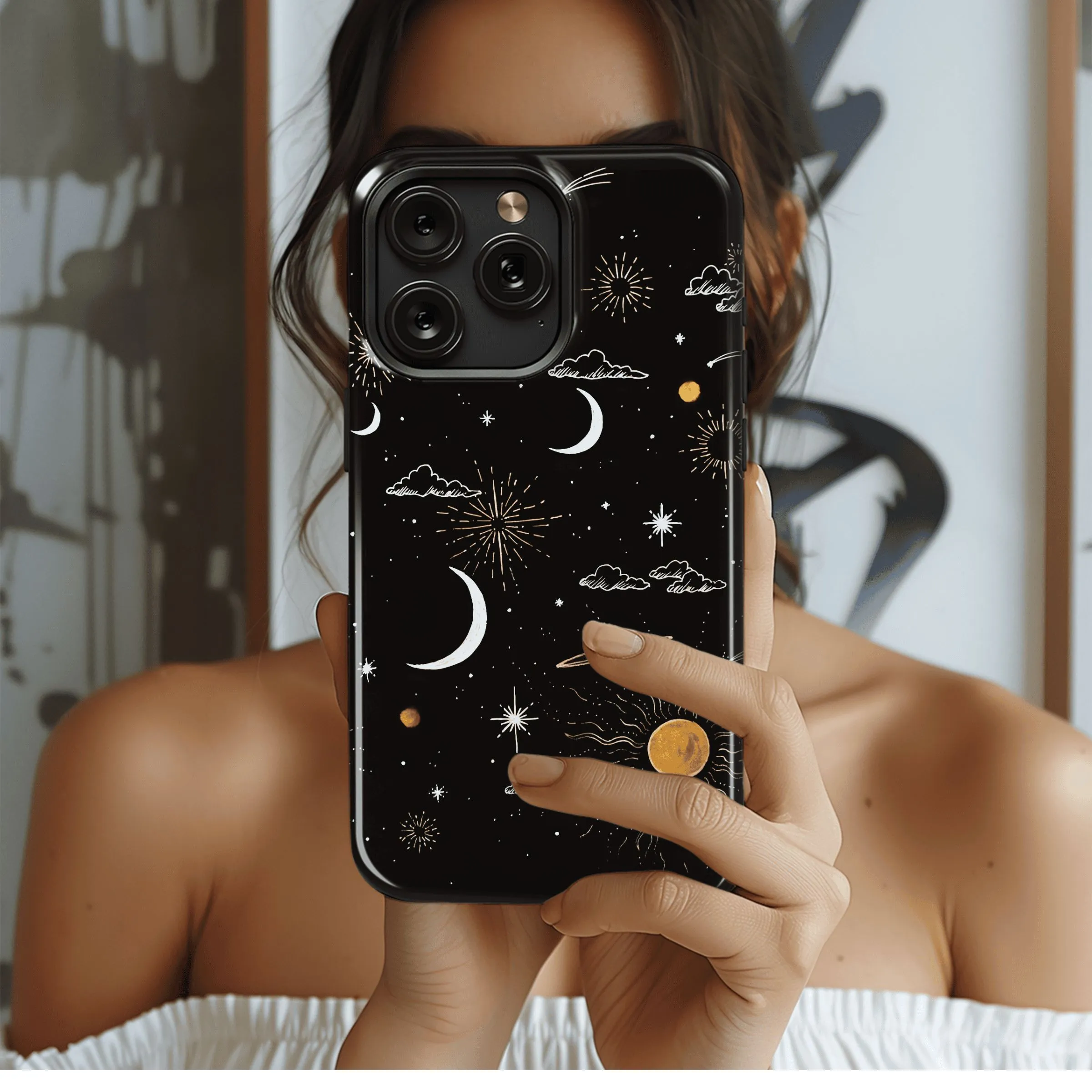 Celestial Gold Night
 Phone Case iPhone Samsung Cover Pixel 4431