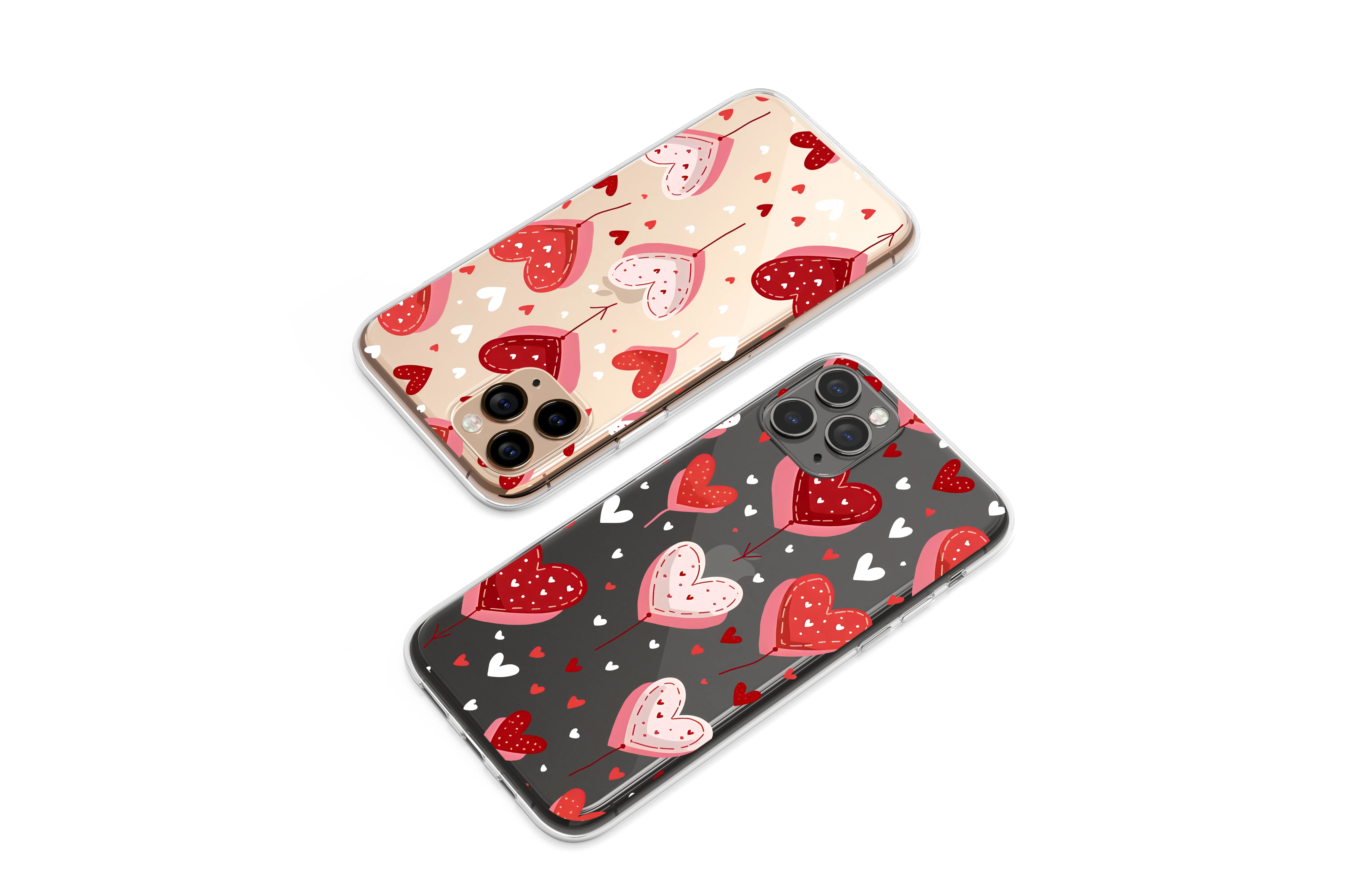 Clear Clear Romantic Heart Balloon Love Pattern Phone Case Cover for iPhone 17 Pro Max 16 15 Plus 14 13 Mini Samsung S25 S24 Pixel 10 9 9350 - Image 1