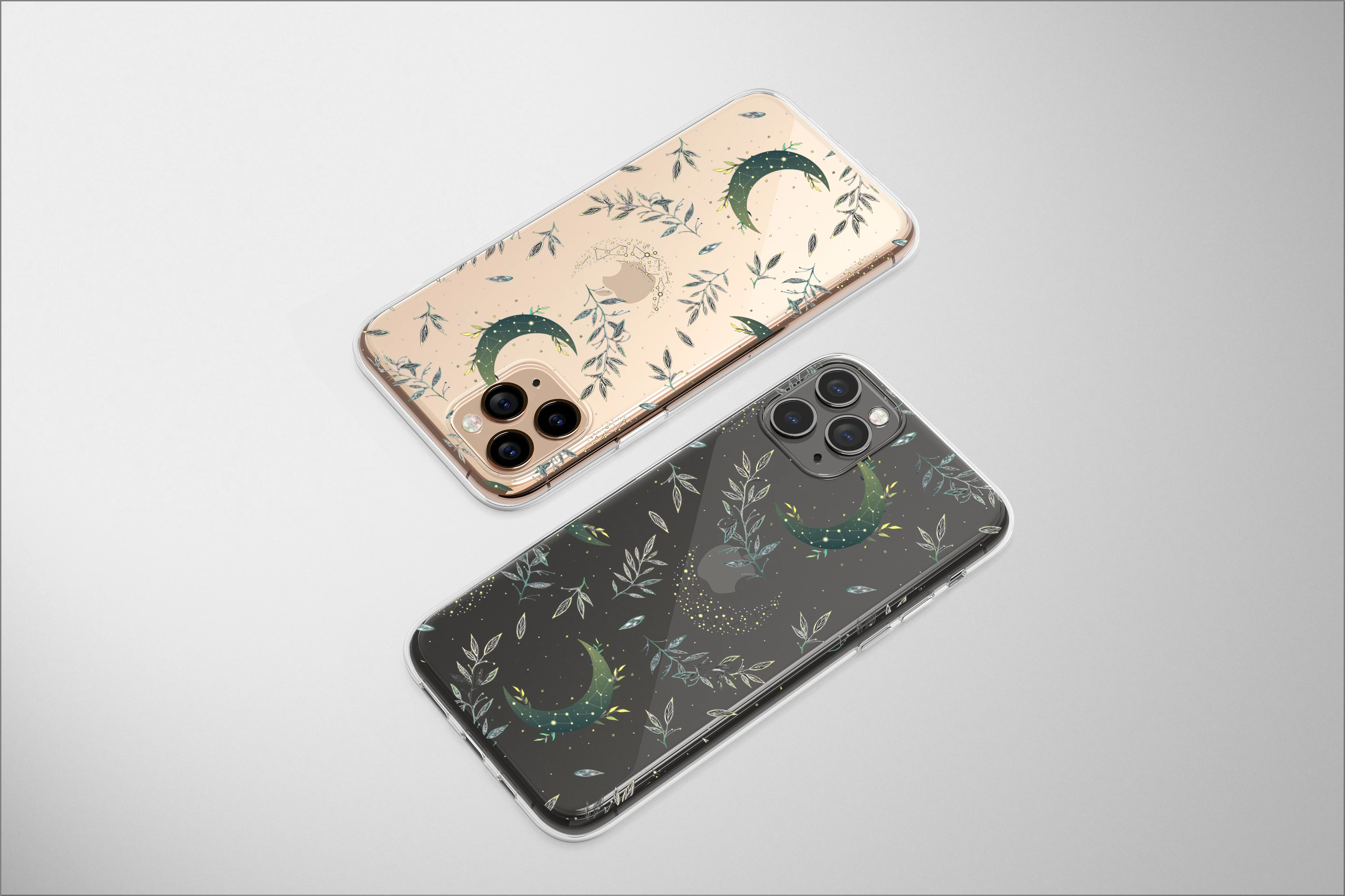 Clear Garden of the Crescent Constellation Phone Case iPhone Samsung Cover Pixel 6726