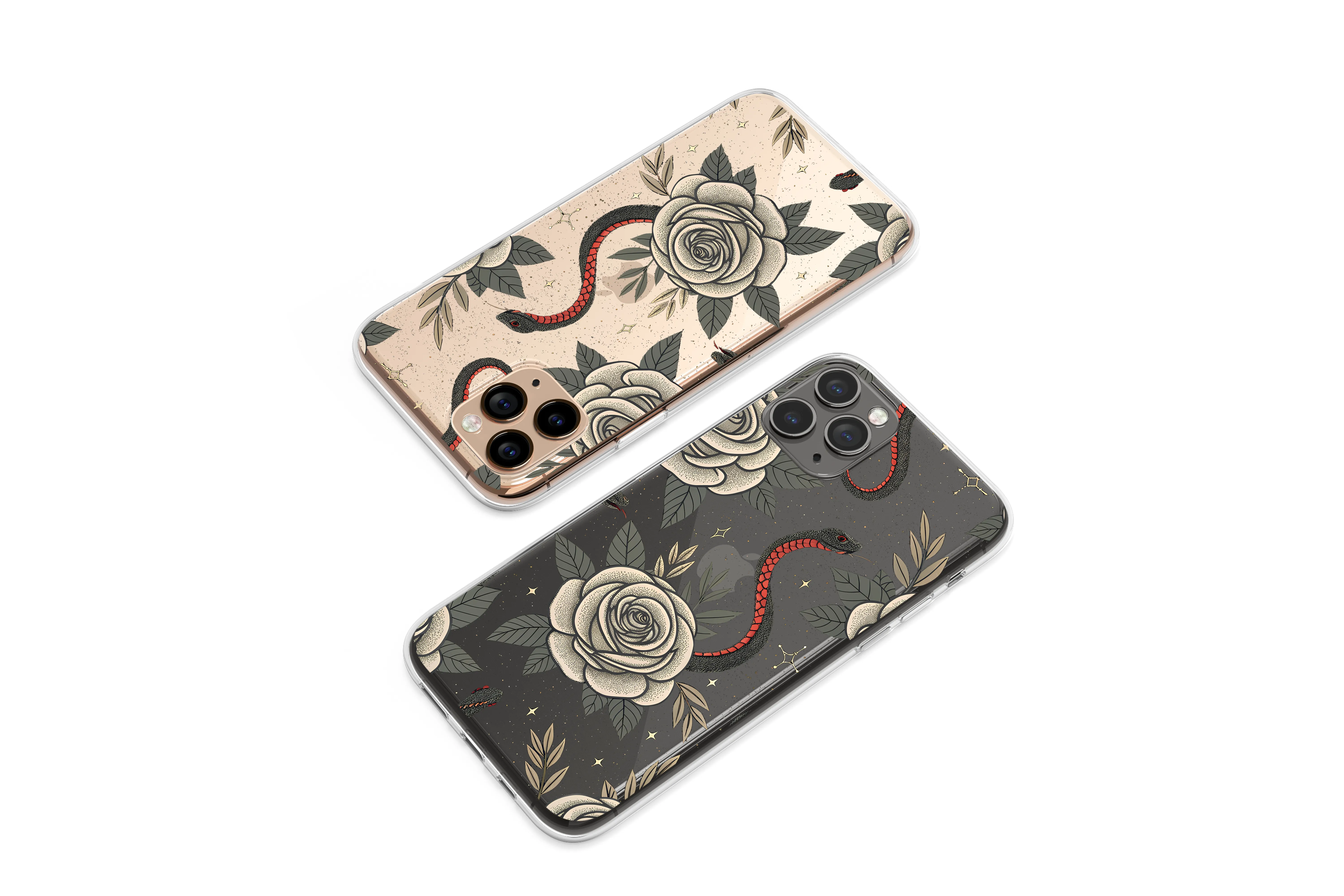 Clear Night Garden of the Serpent Phone Case iPhone Samsung Cover Pixel 6222
