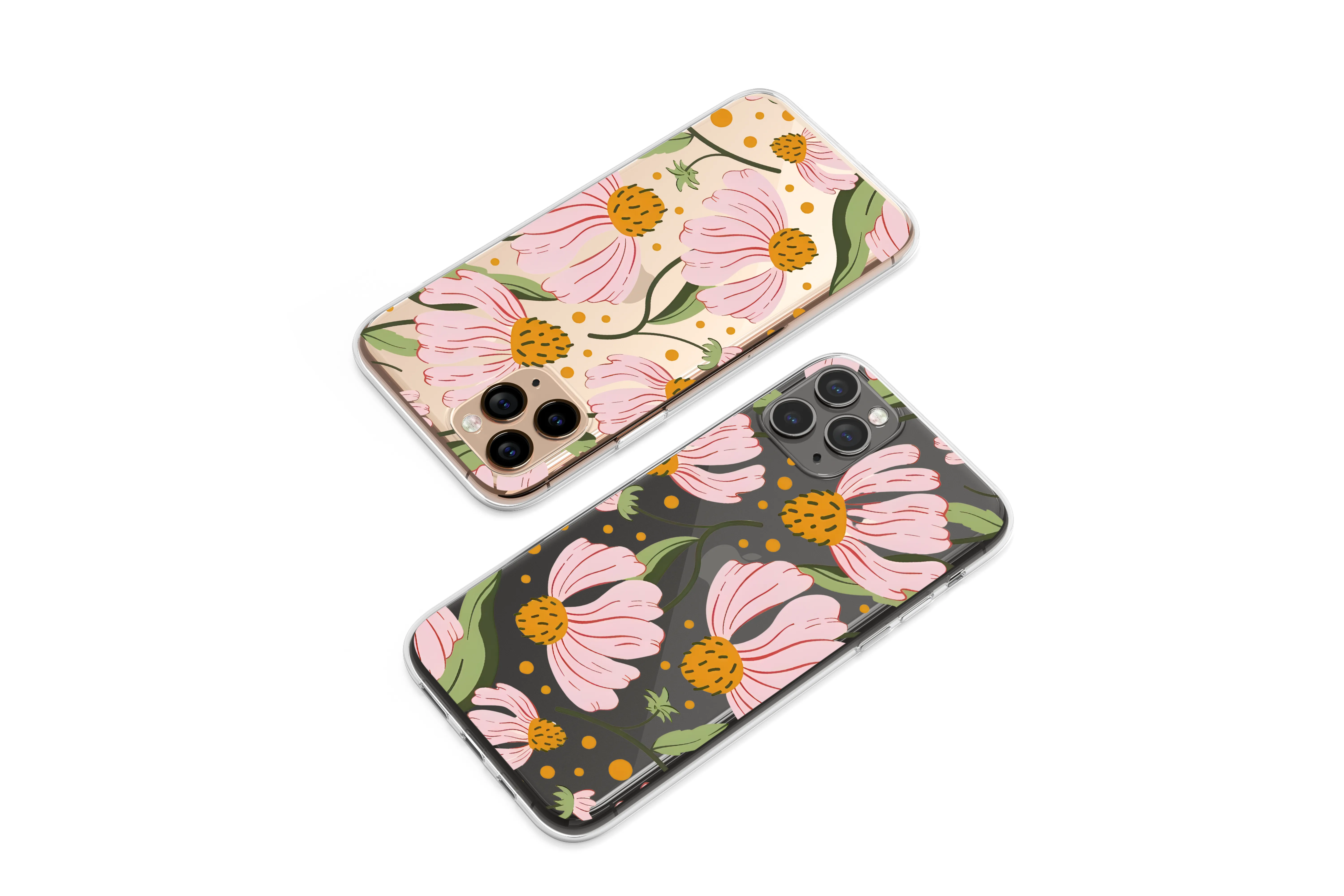 Clear Nocturnal Garden in Bloom Phone Case iPhone Samsung Cover Pixel 6297