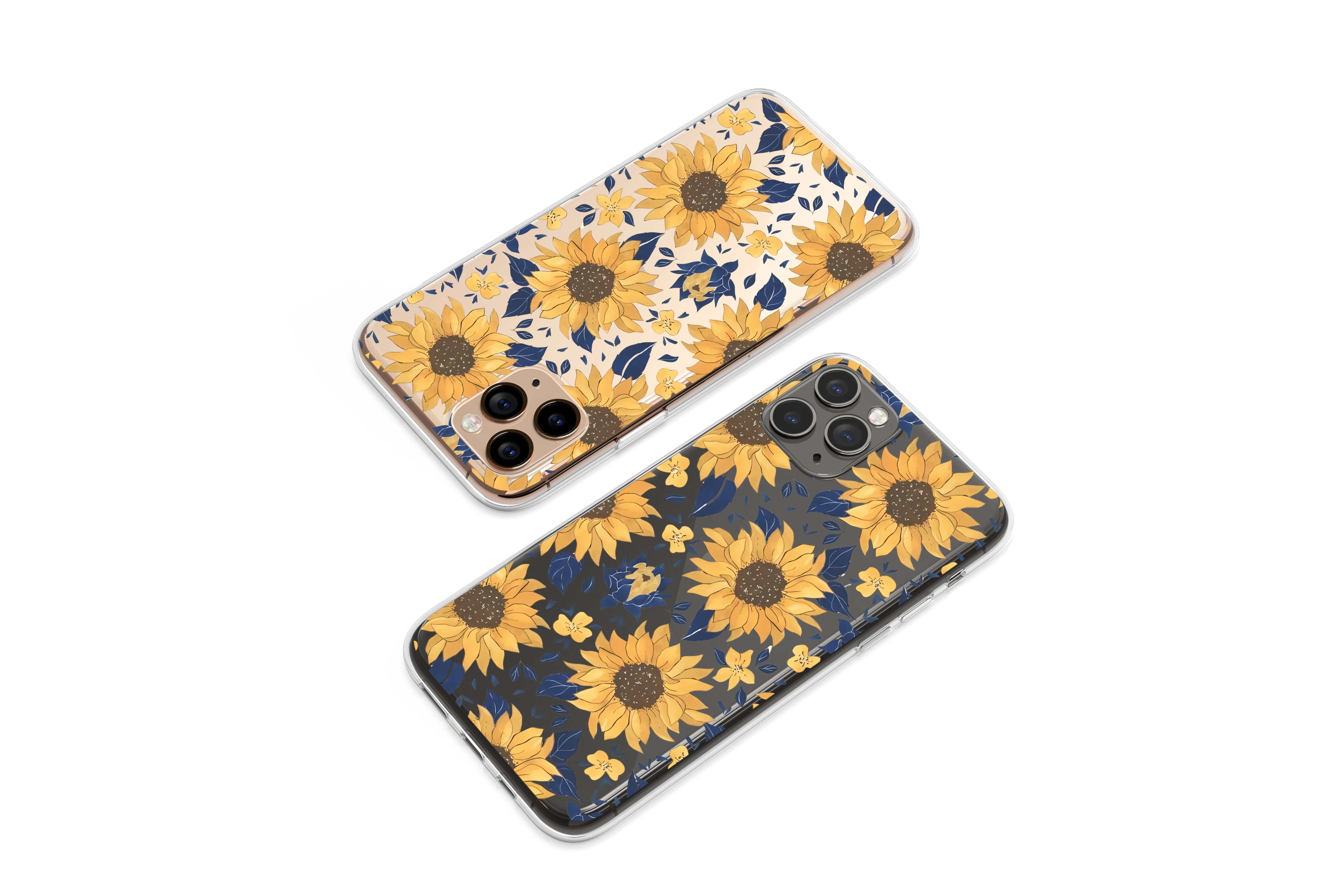 Clear Where Sunflowers Meet the Night Phone Case iPhone Samsung Cover Pixel 6303