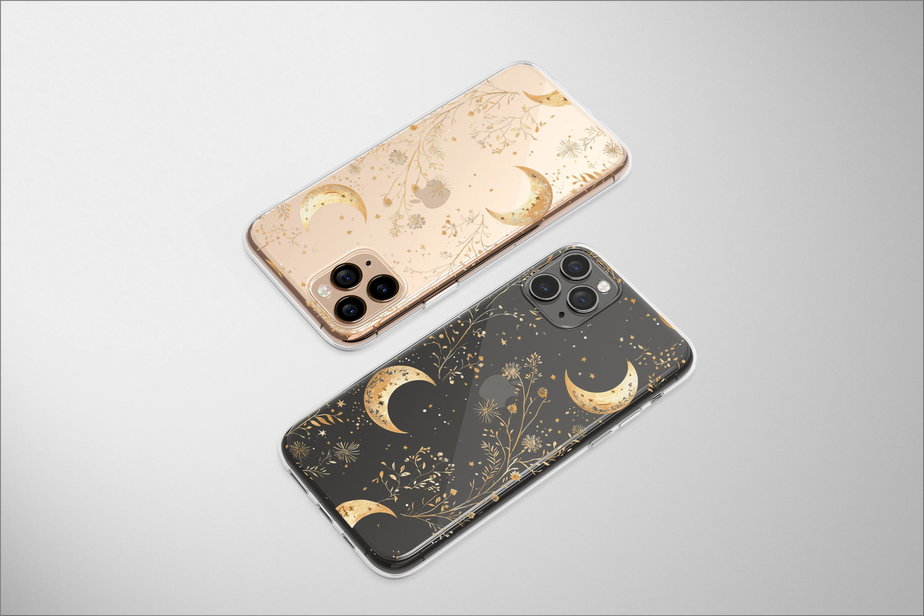 Clear Whispers of a Gilded Moon Phone Case iPhone Samsung Cover Pixel 6727