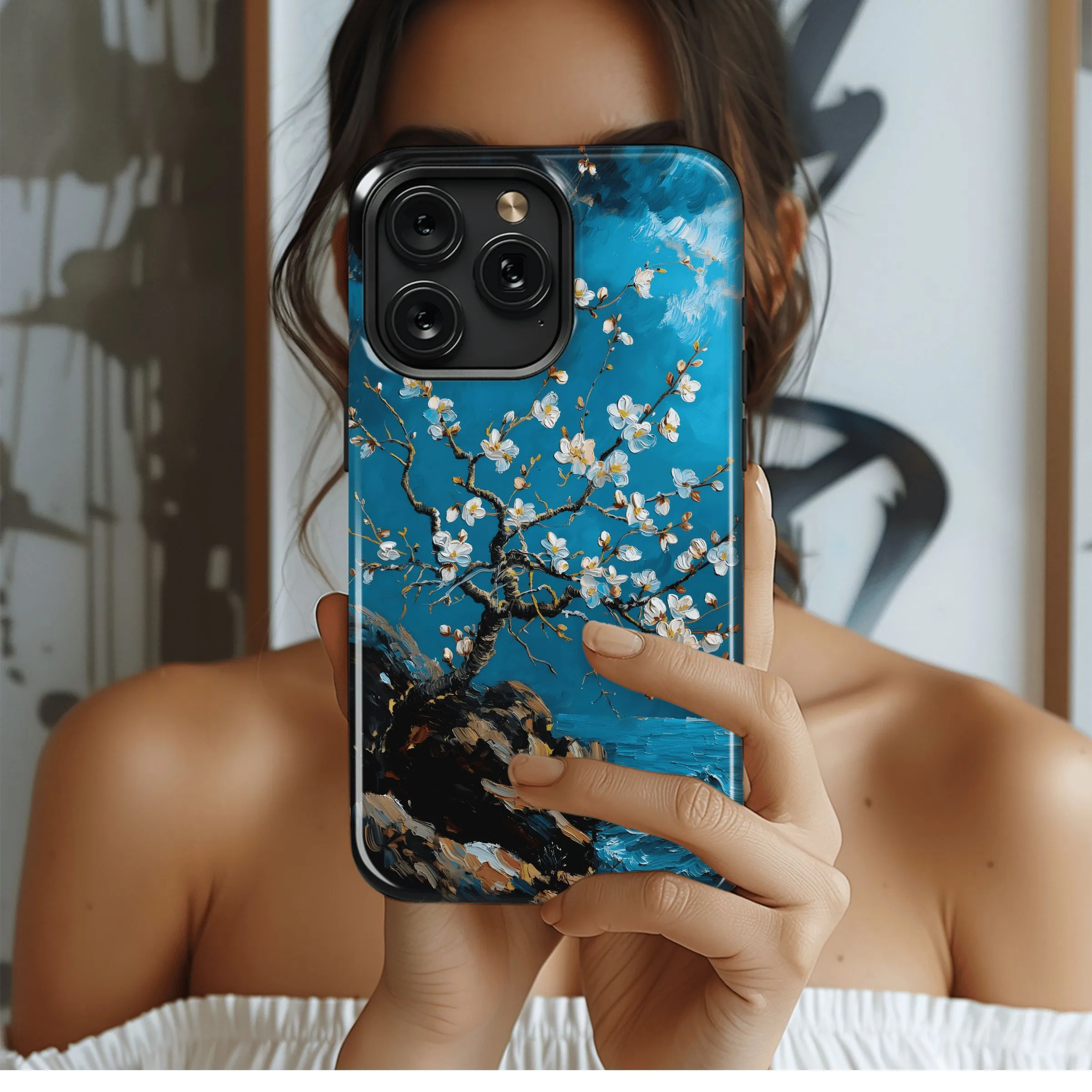 Coastal Blossom Art
 Phone Case iPhone Samsung Cover Pixel 4404