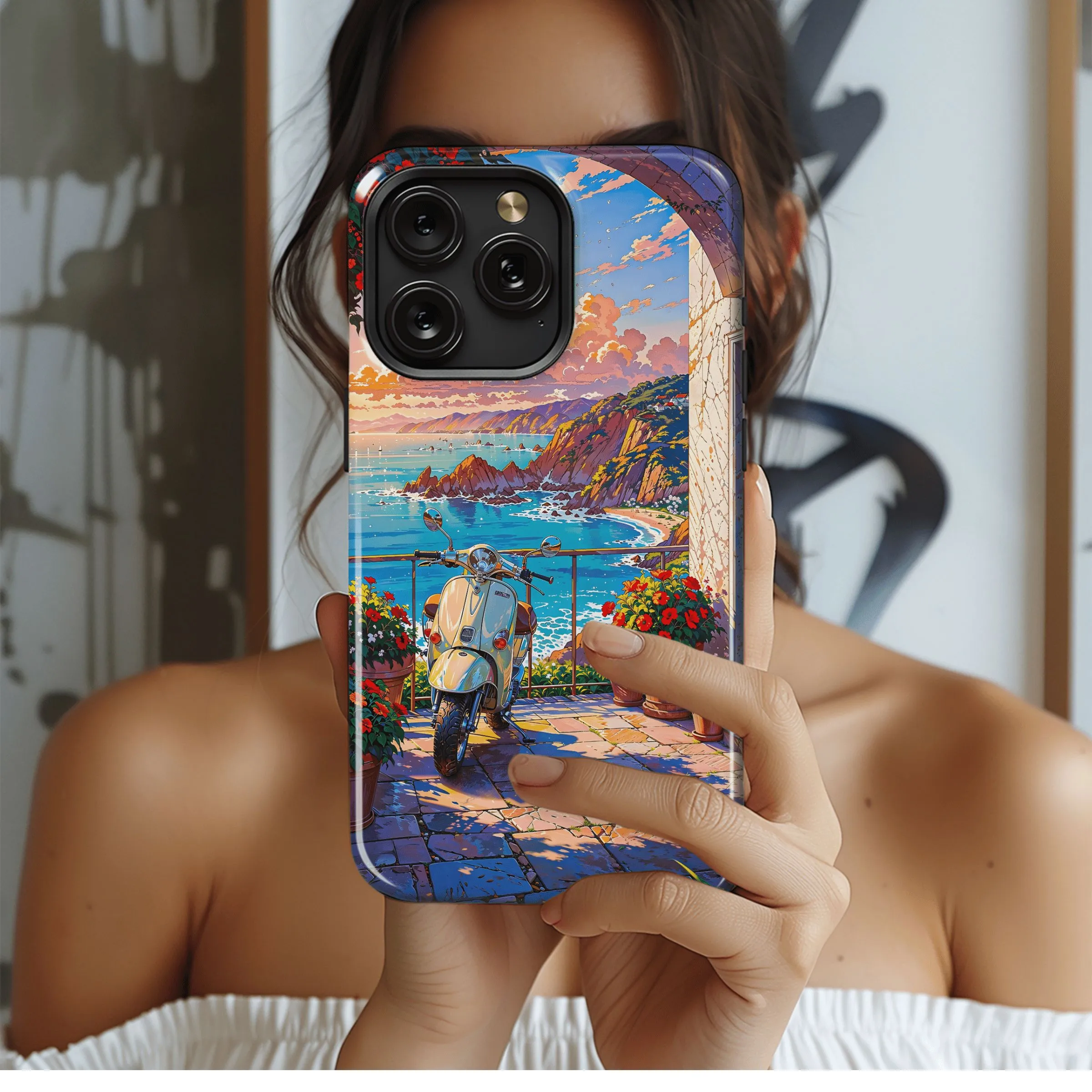 Coastal Scooter Sunset
 Phone Case iPhone Samsung Cover Pixel 4511
