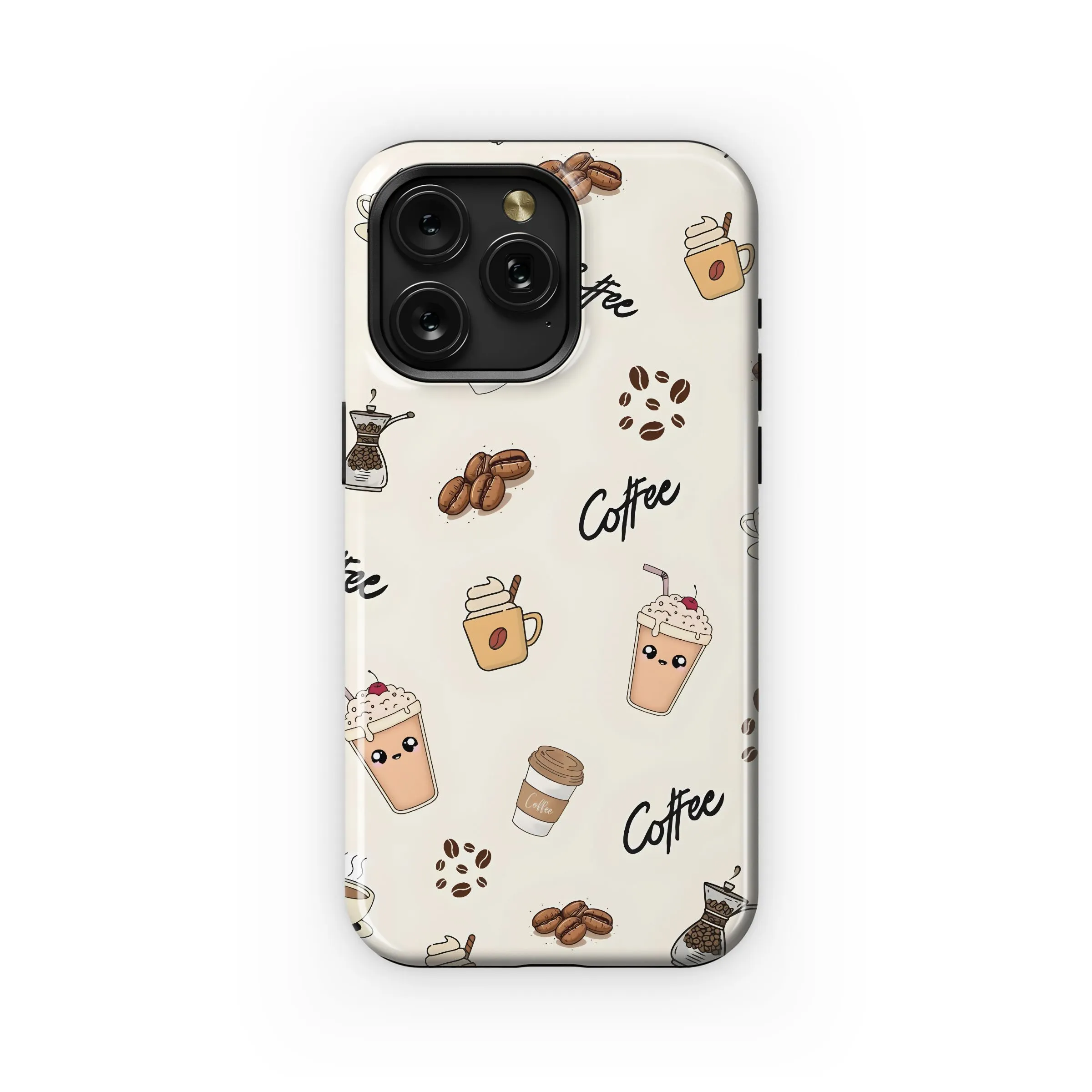 Coffee Lover's Delight Pattern Phone Case iPhone Samsung Cover Pixel 5103