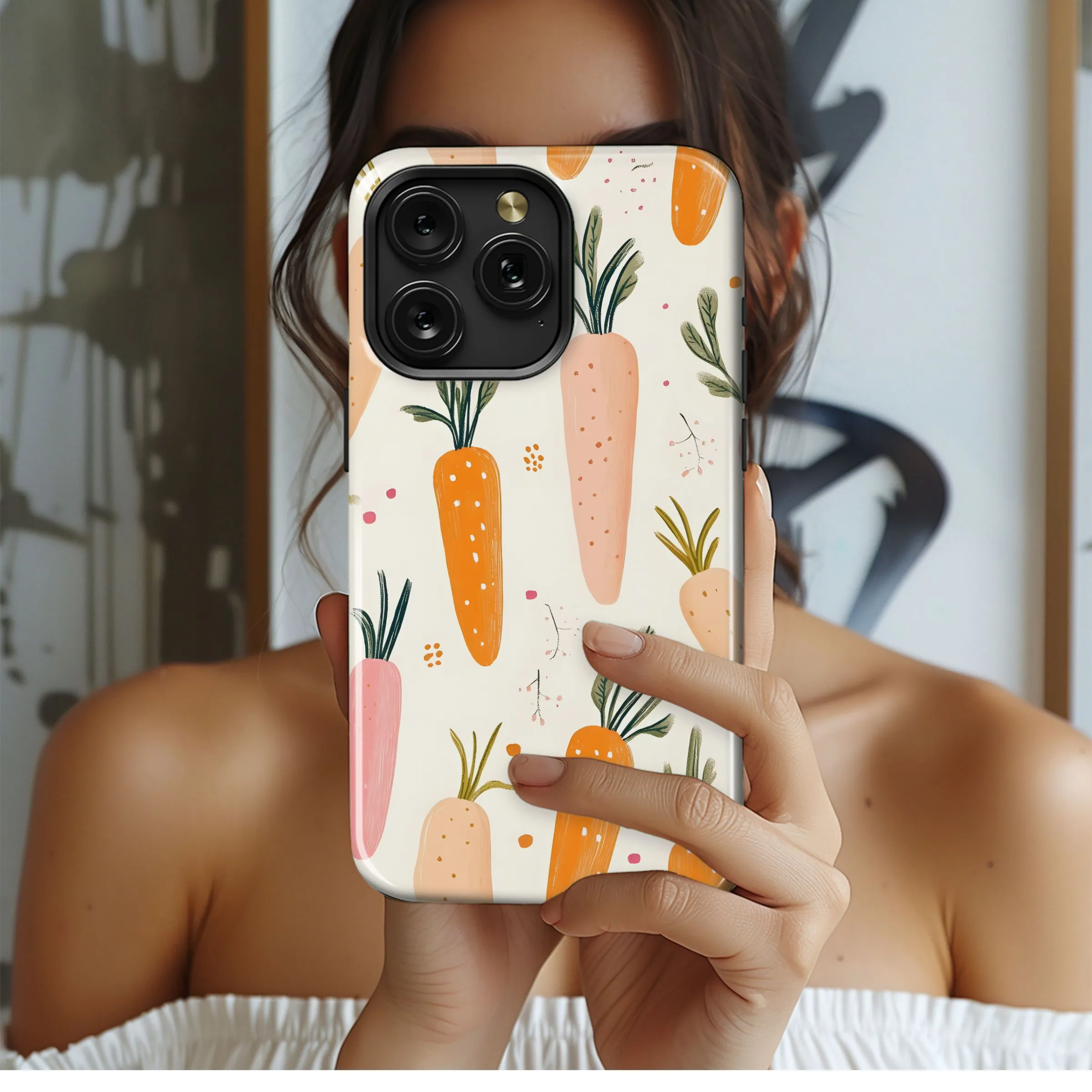 Colorful Carrot Garden Phone Case iPhone Samsung Cover Pixel 5099