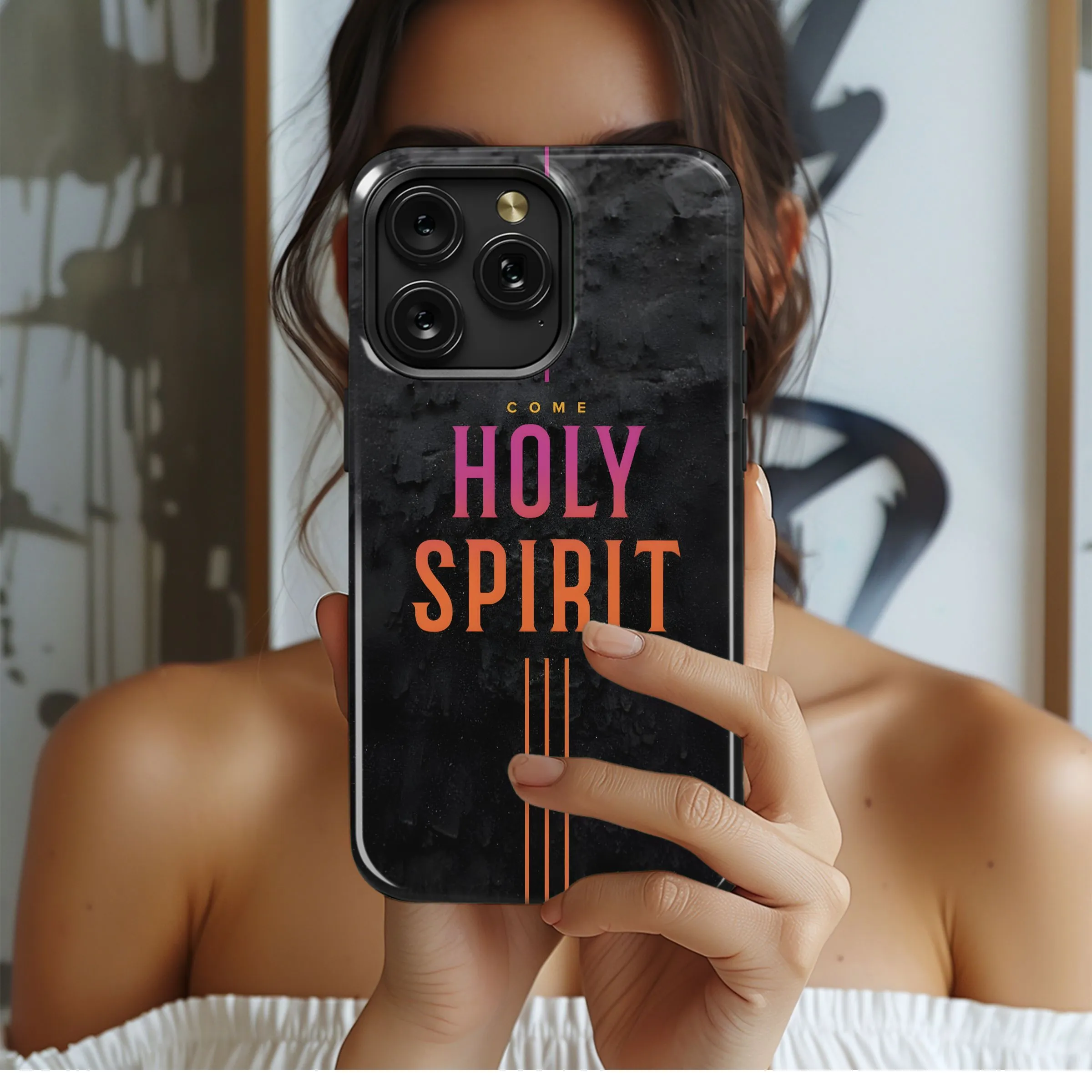 Come, Holy Spirit Design Phone Case iPhone Samsung Cover Pixel 5027